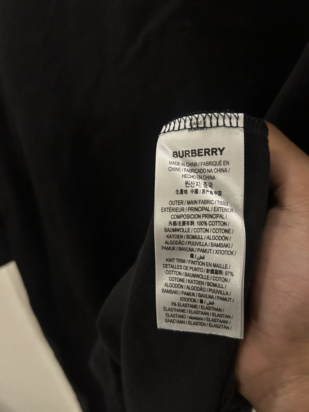 Burberry Burberry font pocket T-shirt Size US M / EU 48-50 / 2 - 5 Thumbnail