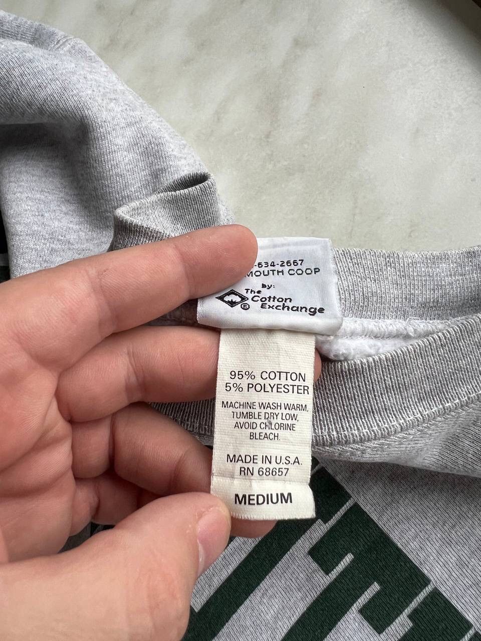 Vintage Vintage Dartmouth grey and green spell out college crewneck Size US M / EU 48-50 / 2 - 6 Thumbnail