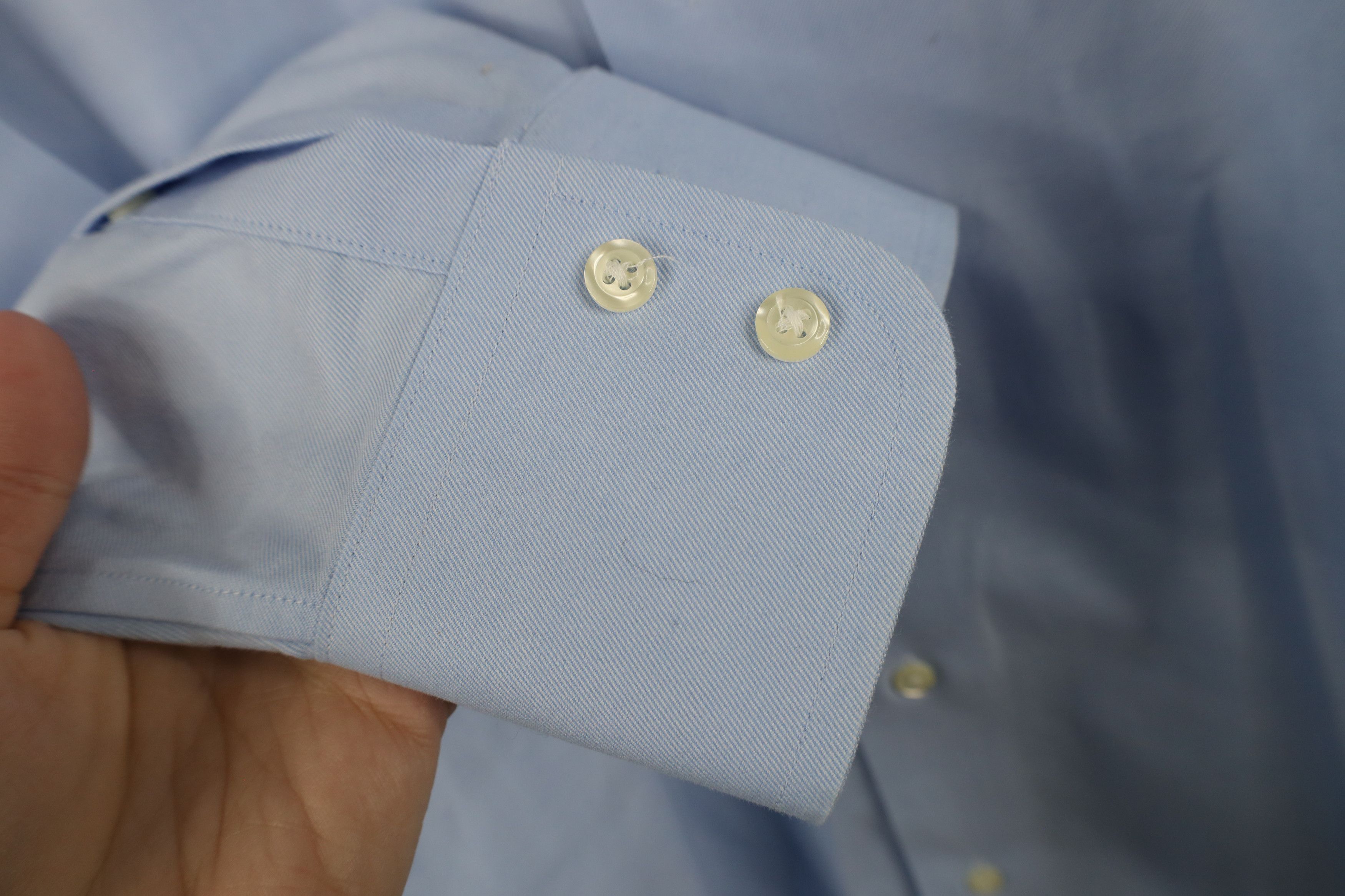 Brooks Brothers × Vintage Vintage 90s Brooks Brothers Button Down Shirt OCBD Blue Size US M / EU 48-50 / 2 - 5 Thumbnail
