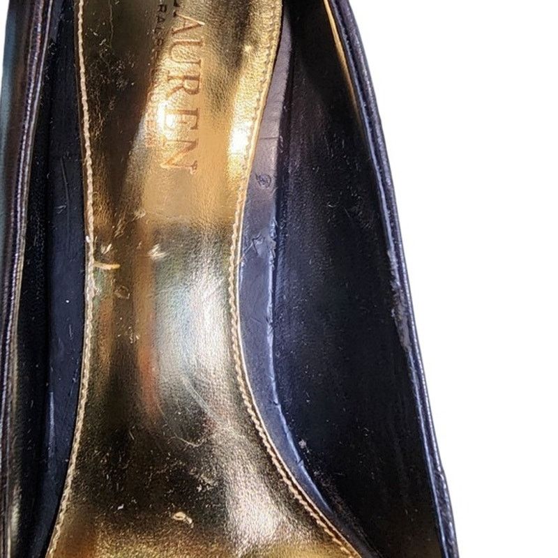 Lauren Ralph Lauren Lauren Ralph Lauren Alani Black Leather Stiletto Heels 9.5 Size US 9.5 / IT 39.5 - 11 Thumbnail