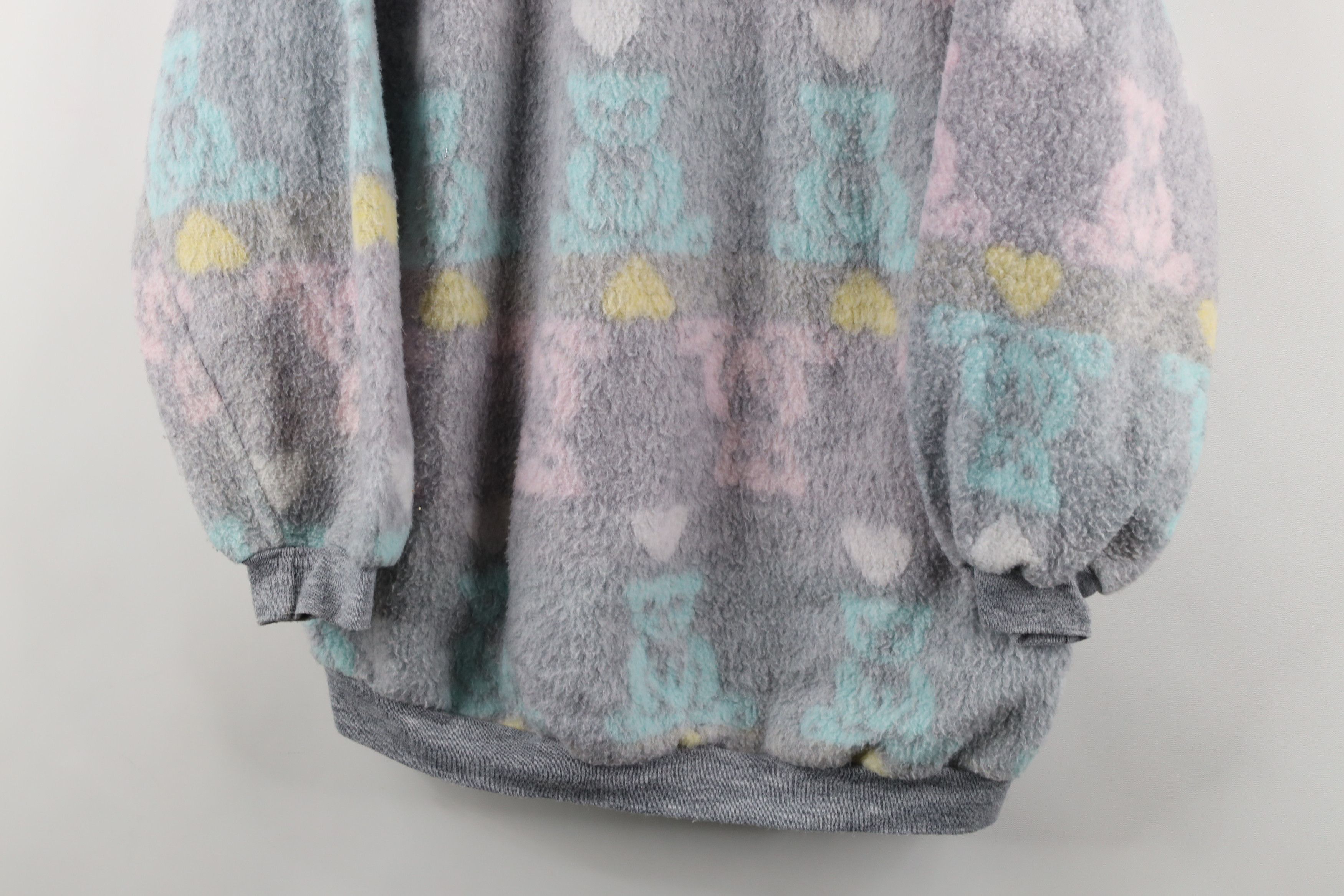 Vintage Vintage 90s Streetwear Heart Bear Fairy Kei Sweatshirt USA Size M / US 6-8 / IT 42-44 - 3 Thumbnail