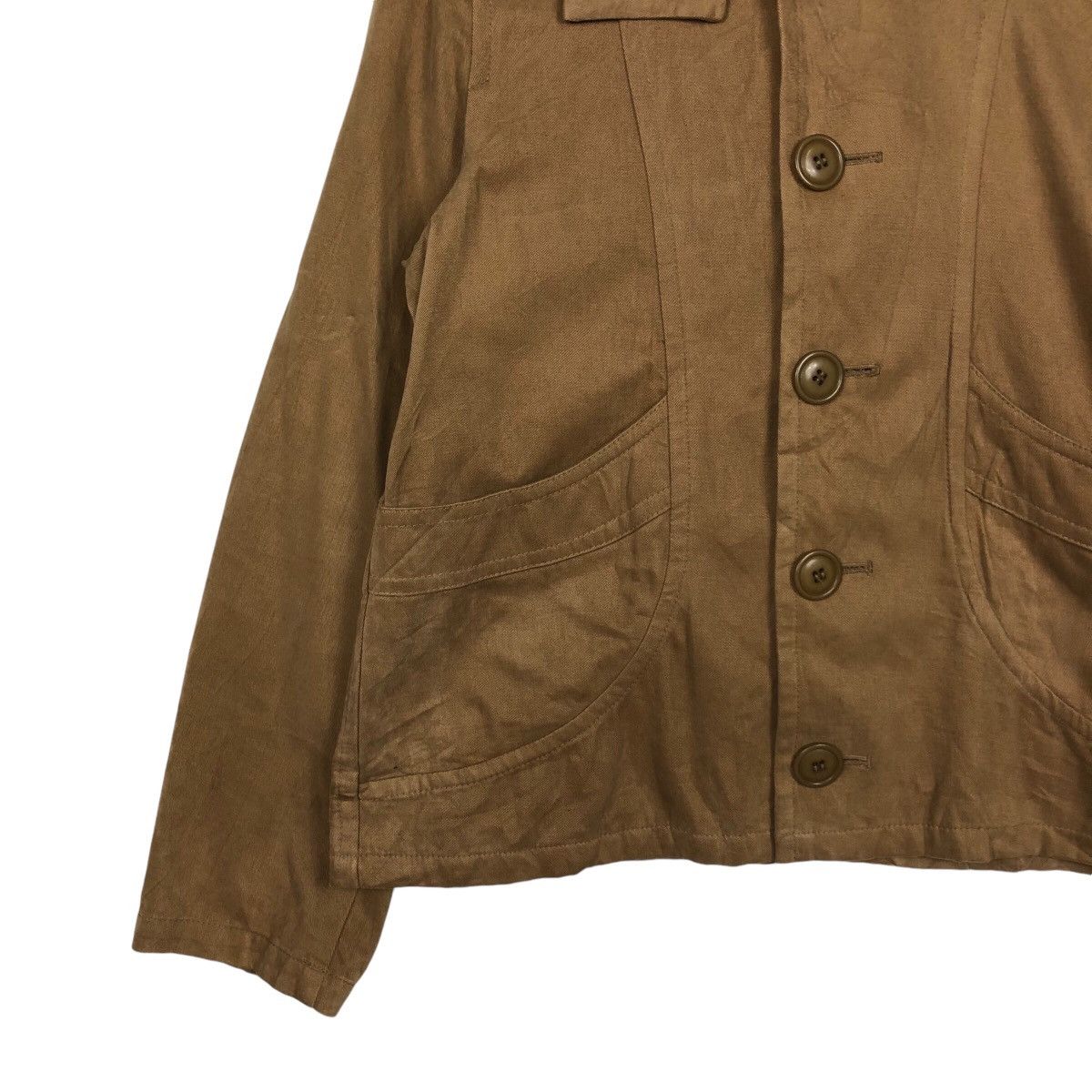 Issey Miyake 📌Vintage Cropped Biker Jacket Sunaokuwahara Duck Canvas Size US M / EU 48-50 / 2 - 5 Thumbnail