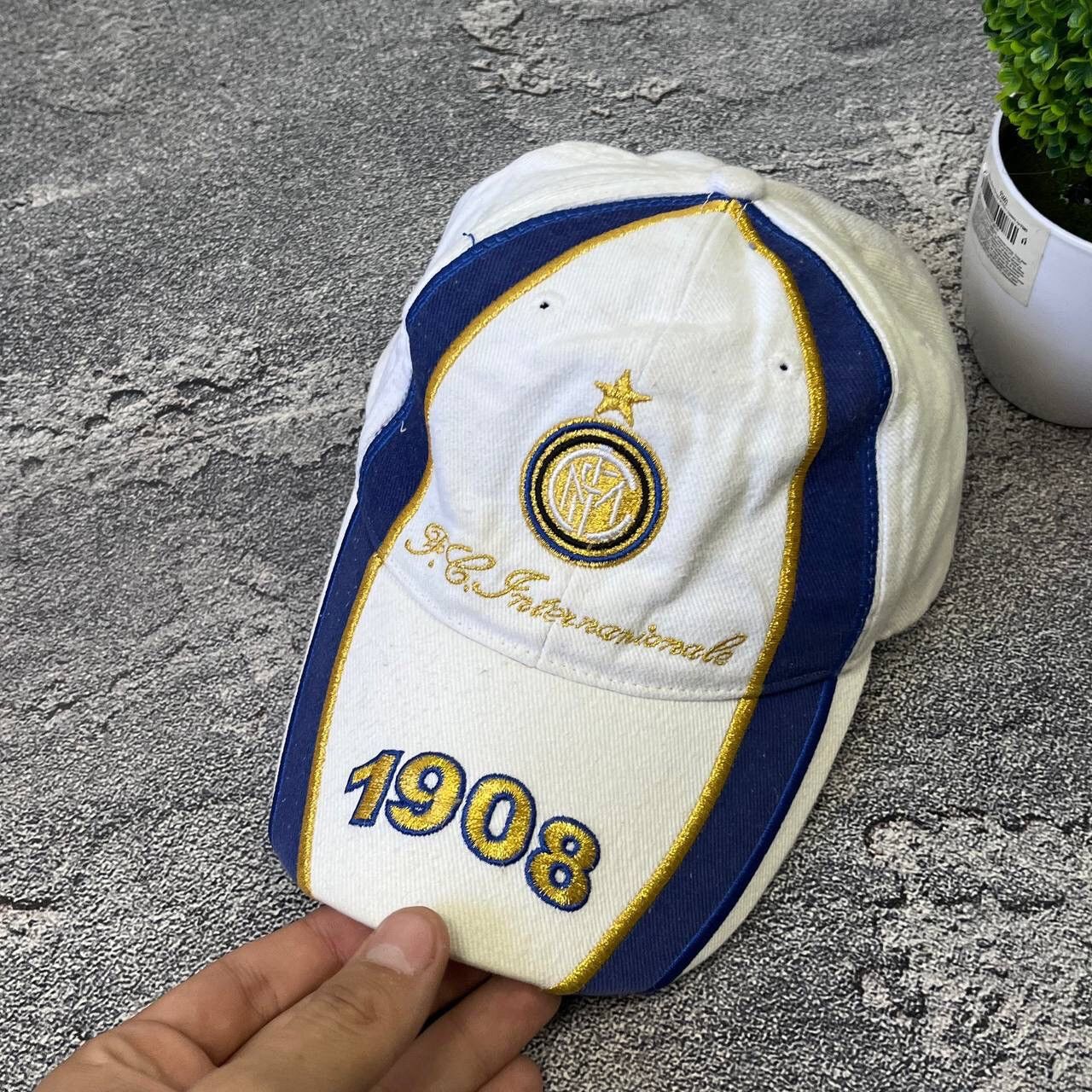 Vintage Vintage 1908 Cappellino Berretto Ufficiale Fc Inetnazionale Size ONE SIZE - 3 Thumbnail