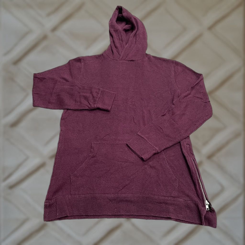 Forever 21 FOREVER 21 Hoodie Pullover Sweatshirt Mens Small Maroon Zip Hooded All Seasons Outdoor Casual Regular Fit Knitt Red/Cotton Size US S / EU 44-46 / 1 - 1 Thumbnail