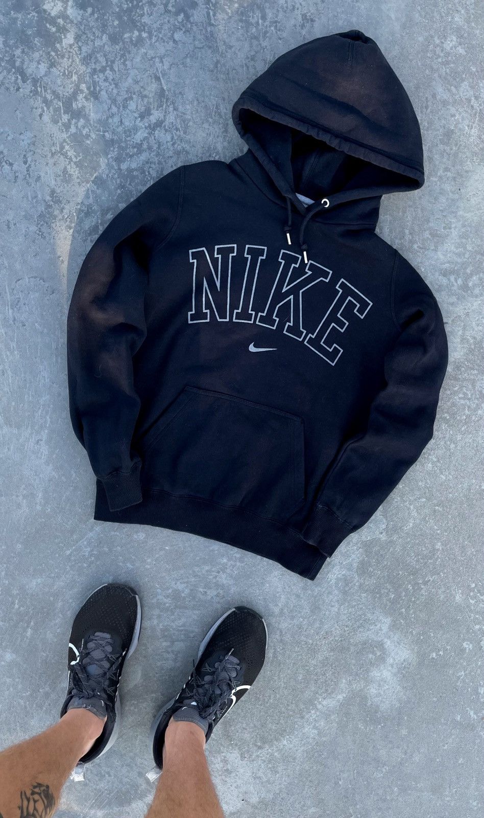 Vintage NIKE 00s BOXY DRILL BIG LOGO Y2K VINTAGE RARE SK8 HOODIE Size US S / EU 44-46 / 1 - 1 Thumbnail