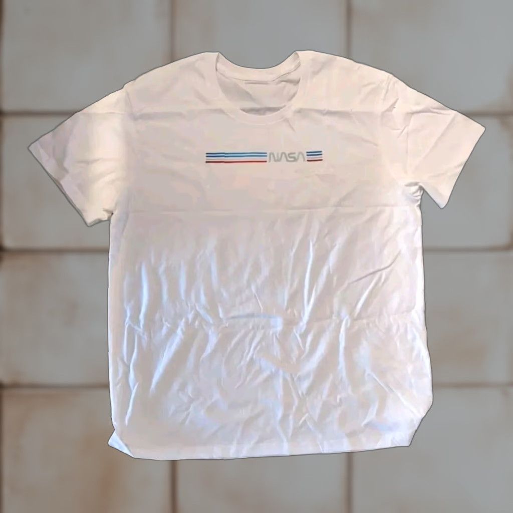NASA NASA White Short Sleeve T-Shirt L Mens Cotton Rocketeer Logo USA Space 90s Size US L / EU 52-54 / 3 - 1 Thumbnail