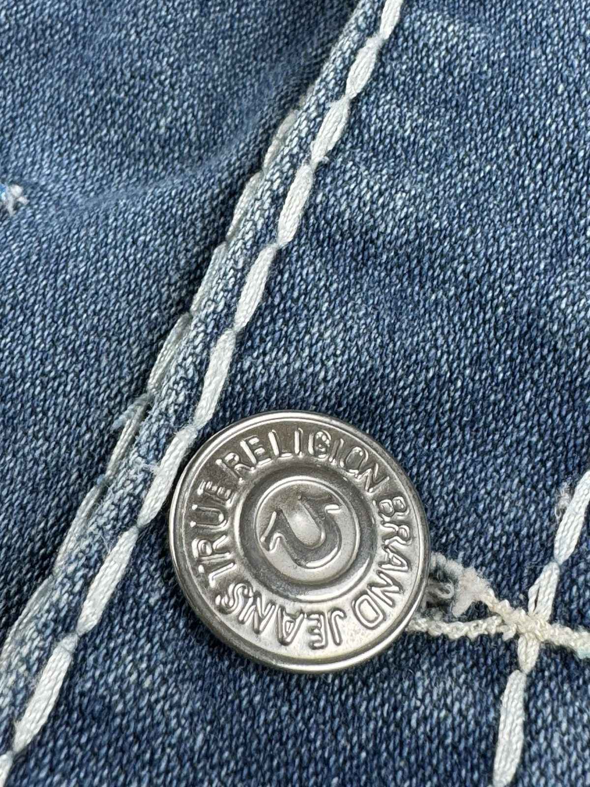 True Religion True Religion Joey Super T Y2K Denim Jeans Chief Keef Jacket Size US XL / EU 56 / 4 - 11 Thumbnail