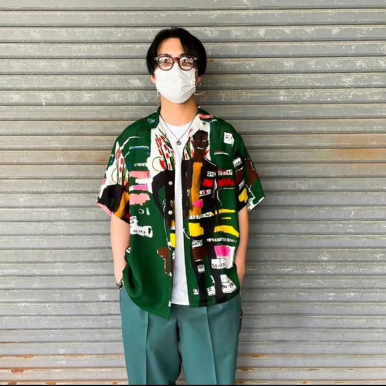 Wacko Maria Wacko Maria BASQUIAT HAWAIIAN SHIRT Basquiat Hawaiian Shir Size US L / EU 52-54 / 3 - 6 Thumbnail