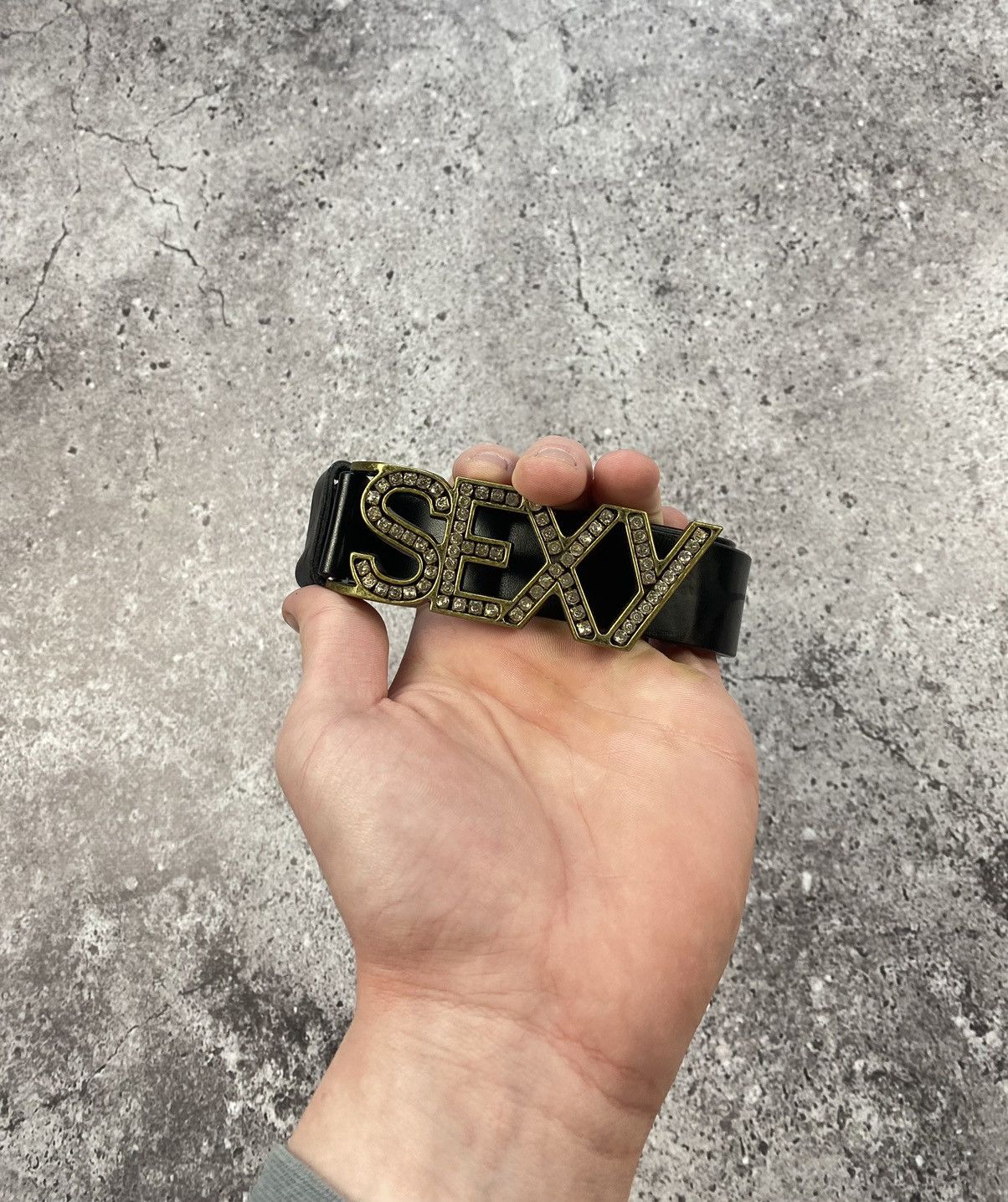Japanese Brand Vintage Y2K SEXY Belt black Dolce Gabbana style Size ONE SIZE - 1 Thumbnail