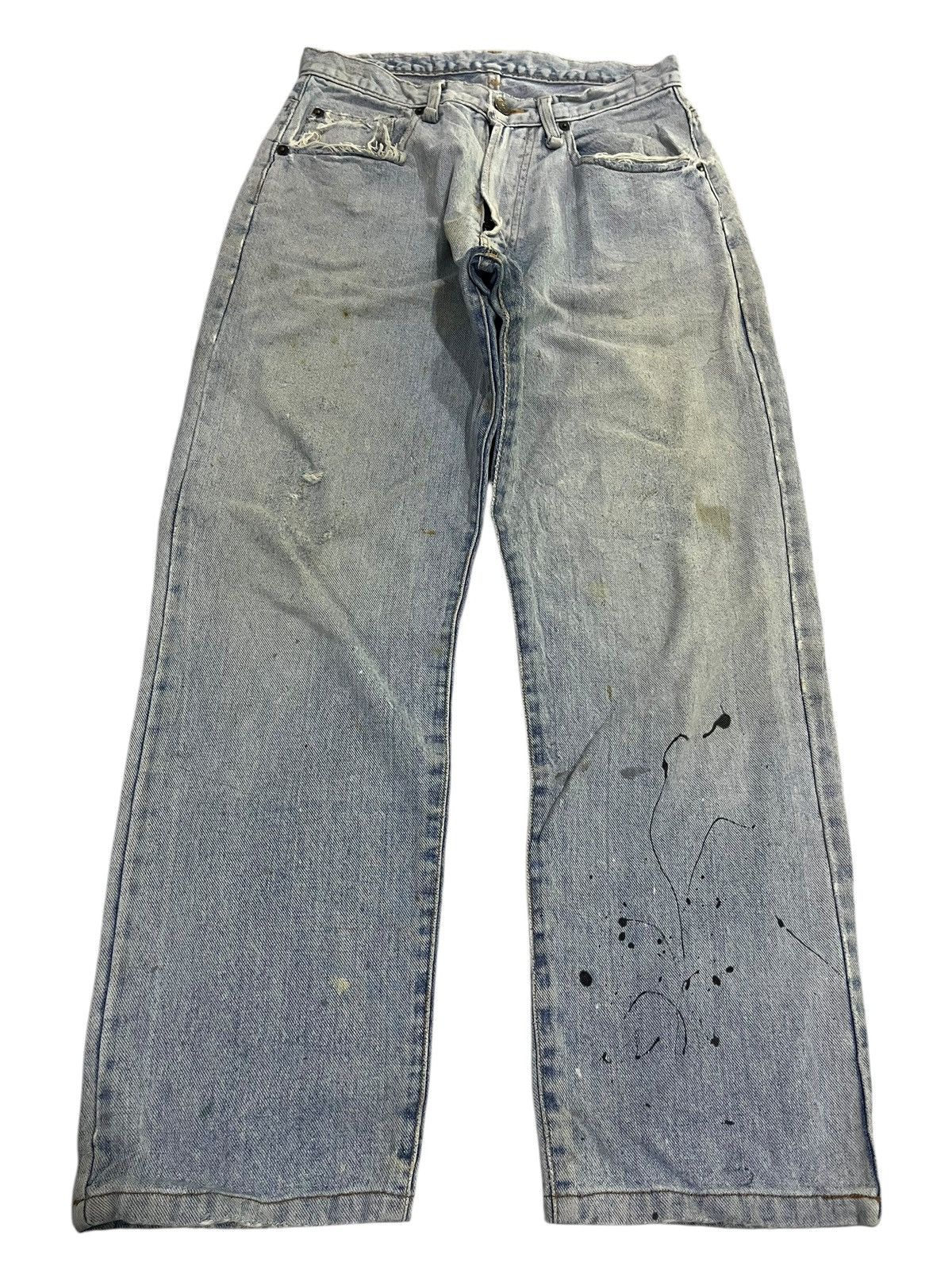 If Six Was Nine × Japanese Brand × Le Grande Bleu (L.G.B.) BAGGY💥 VTG Y2K SPELL BOUND USA WASHED BLUE DENIM JEANS Size US 28 / EU 44 - 1 Thumbnail