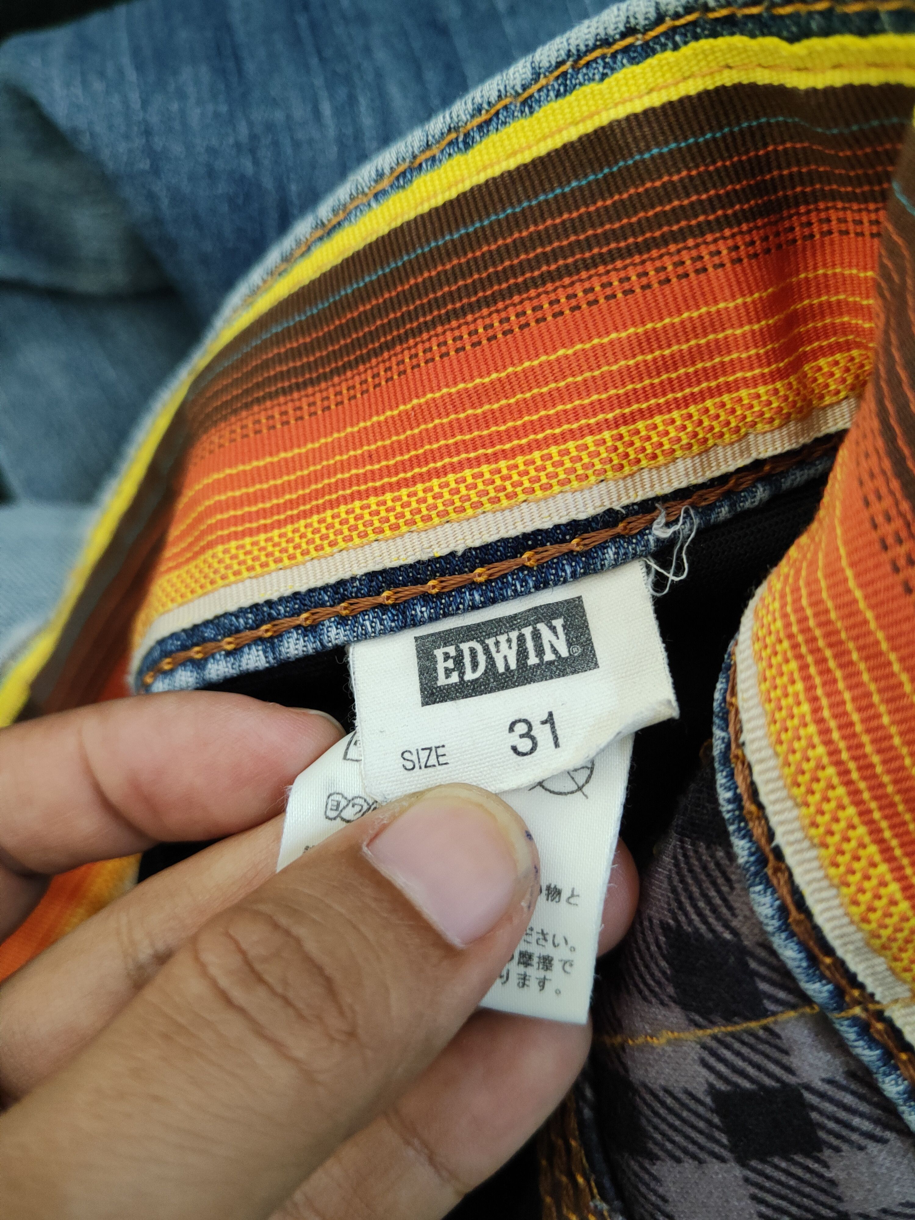 Edwin Edwin Blue Distressed Ripped denim Jeans #1695 Size US 32 / EU 48 - 18 Thumbnail