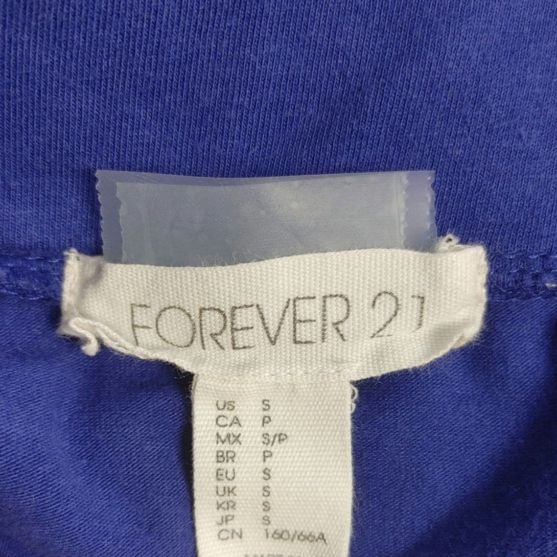 Forever 21 Forever 21 Womens S Navy Blue Short Cotton Pencil Mini Skirt Size 26" / US 2 / IT 38 - 3 Thumbnail
