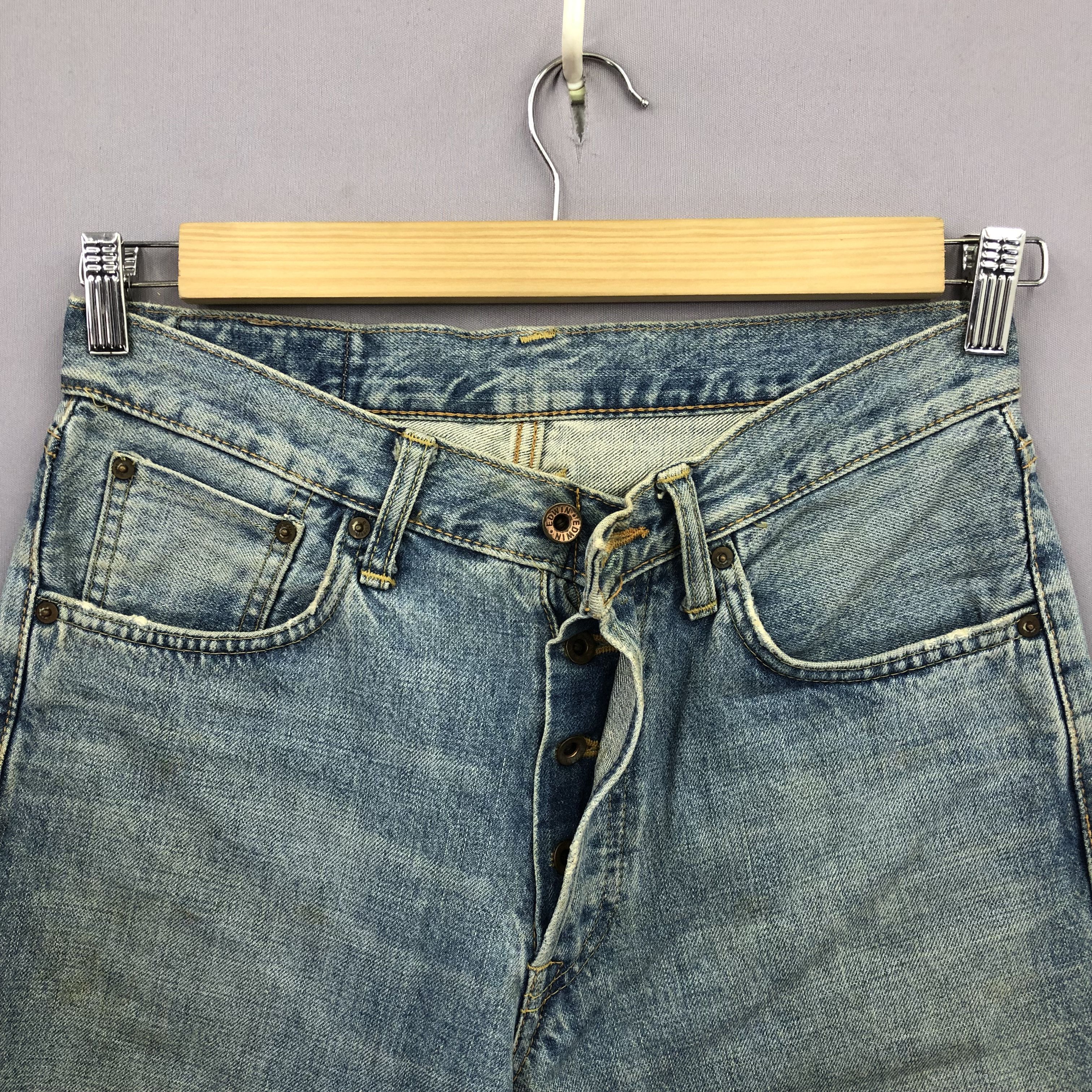Edwin Vintage Edwin Selvedge Jeans Japanese Faded Light Wash Denim Size 28" / US 6 / IT 42 - 7 Thumbnail