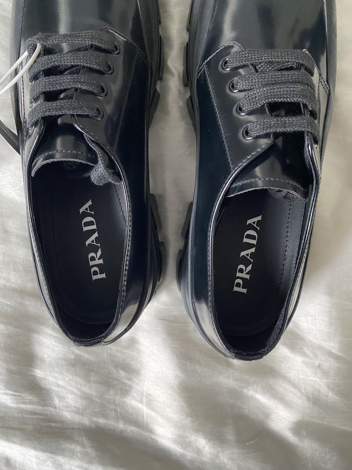 Miu Miu × Prada × Raf Simons Prada Monolith Lace-up shoes | Grailed