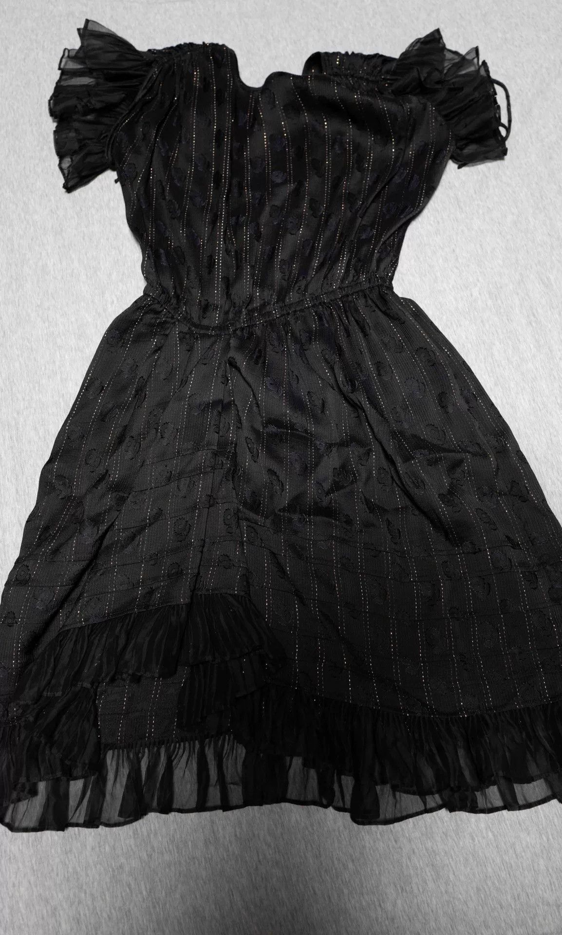 Isabel Marant Black Paisley Printed V-Neck Dress Size XXS / US 00 / IT 34 - 1 Thumbnail