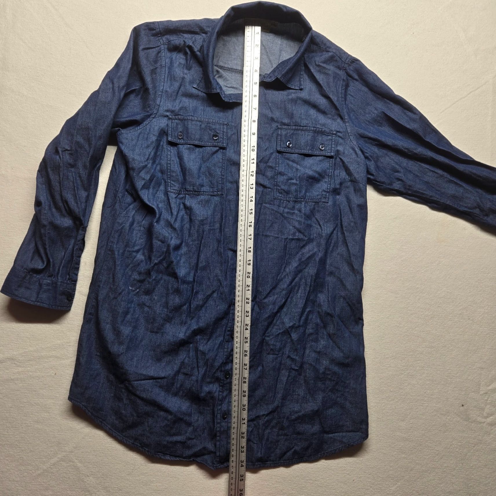 Vintage Diane Gilman DG2 Women’s Blue Button-Up Shirt Casual Long Sleeve Cotton Size Large Size L / US 10 / IT 46 - 6 Thumbnail