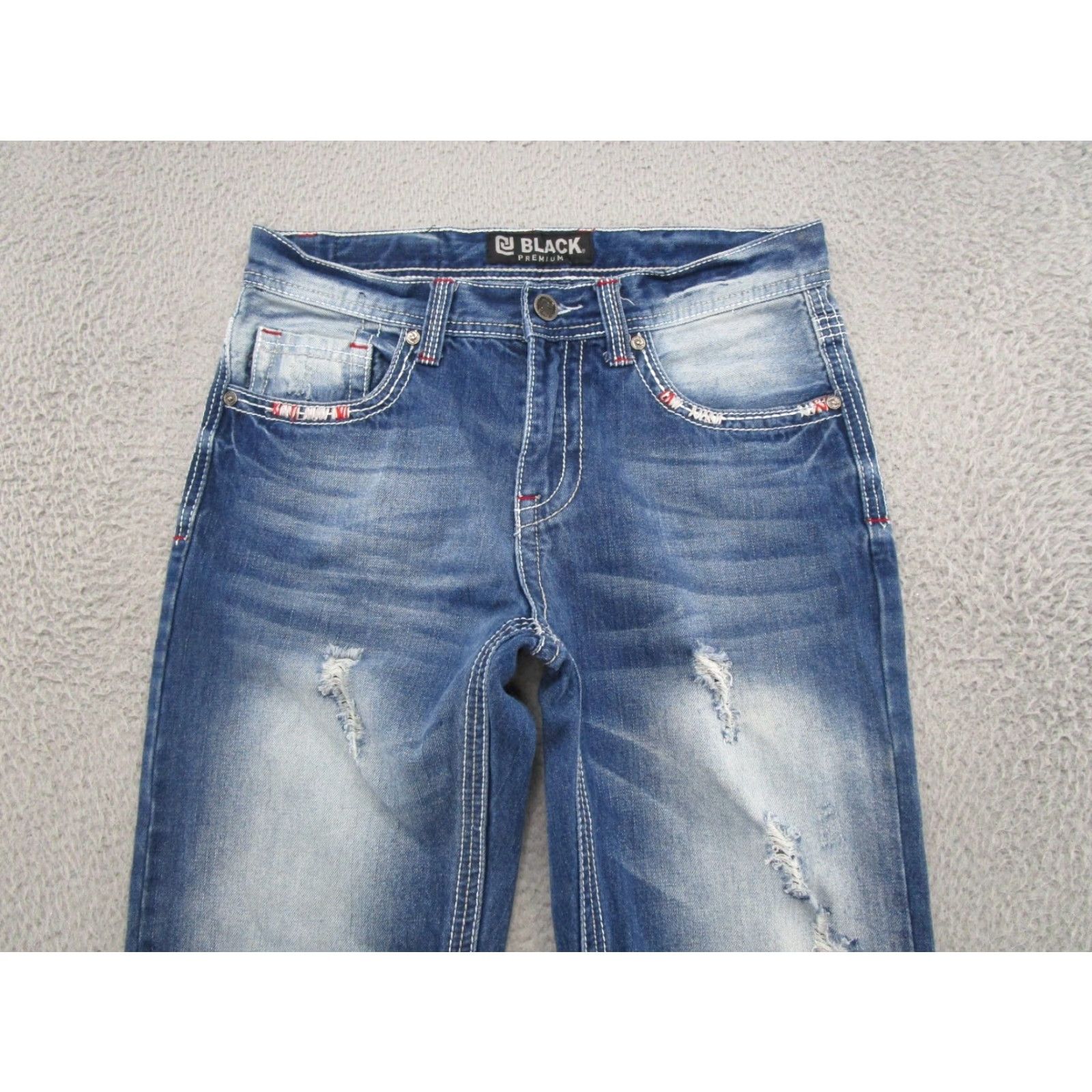 Vintage CJ Black Premium Jeans Bootcut Mens Size 30 Inseam 32 Stretch Blue Flap Pocket Size US 30 / EU 46 - 3 Thumbnail