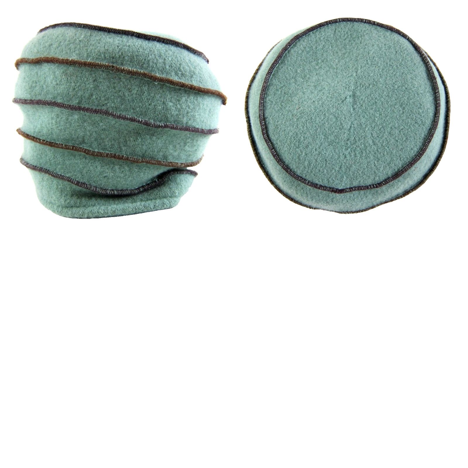 Altea Asian Eye Beanie Hat Women S Wool 100% Blue Teal Brown Size ONE SIZE - 8 Thumbnail