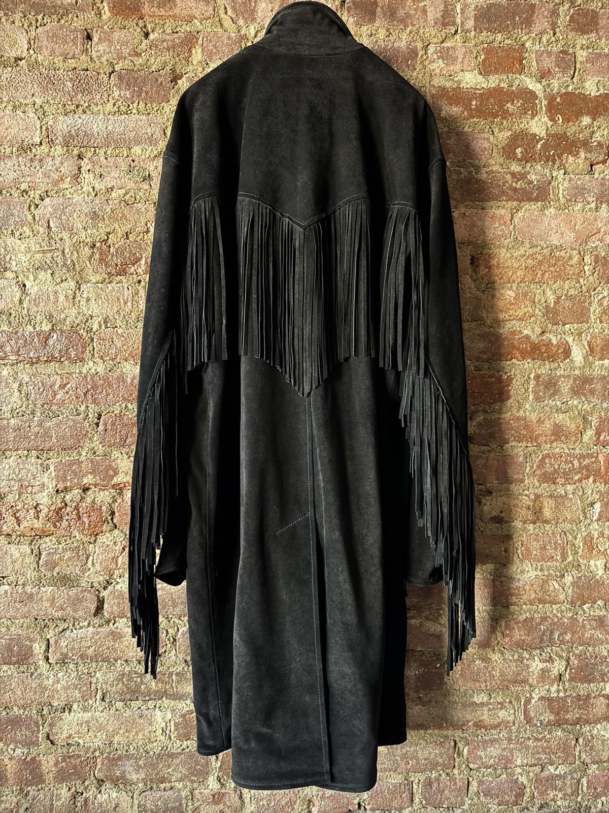 R13 R13 Fringe leather suede jacket black RARE MSRP $2400 Size US S / EU 44-46 / 1 - 2 Thumbnail