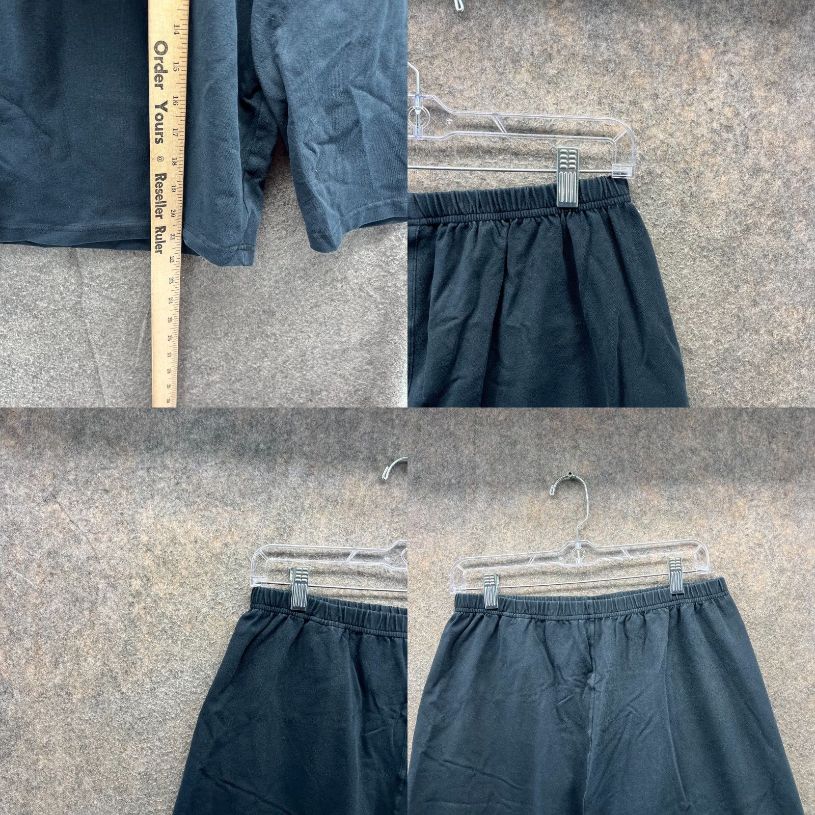 Prana VINTAGE prAna Shorts Mens XL Black Elastic Waist Fleece Baggy Streetwear 7 in Inseam, Sweat, Casual, Regular, Pocket Slash Mens Size US 36 / EU 52 - 8 Thumbnail