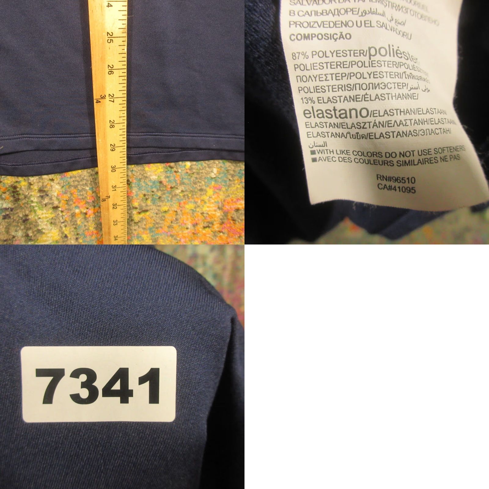 Under Armour Under Armour Shirt Mens XL Navy Fitted Mock Cold Gear Golf Performance Stretch Size US XL / EU 56 / 4 - 8 Thumbnail