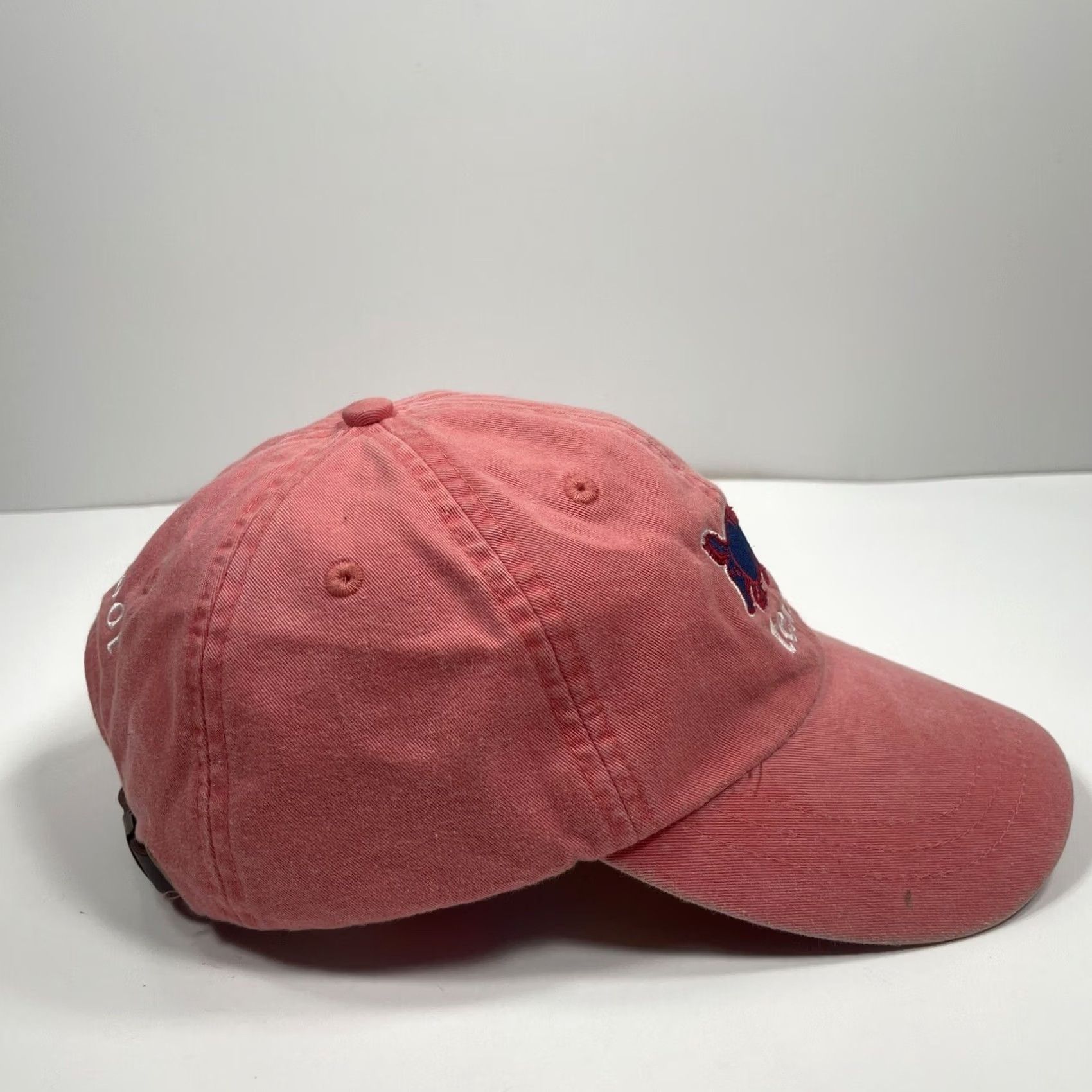 Vintage Adams Hat Cap Adult Pink Texas Embroidered Adjustable Leather StrapBack Womens Size ONE SIZE - 6 Thumbnail