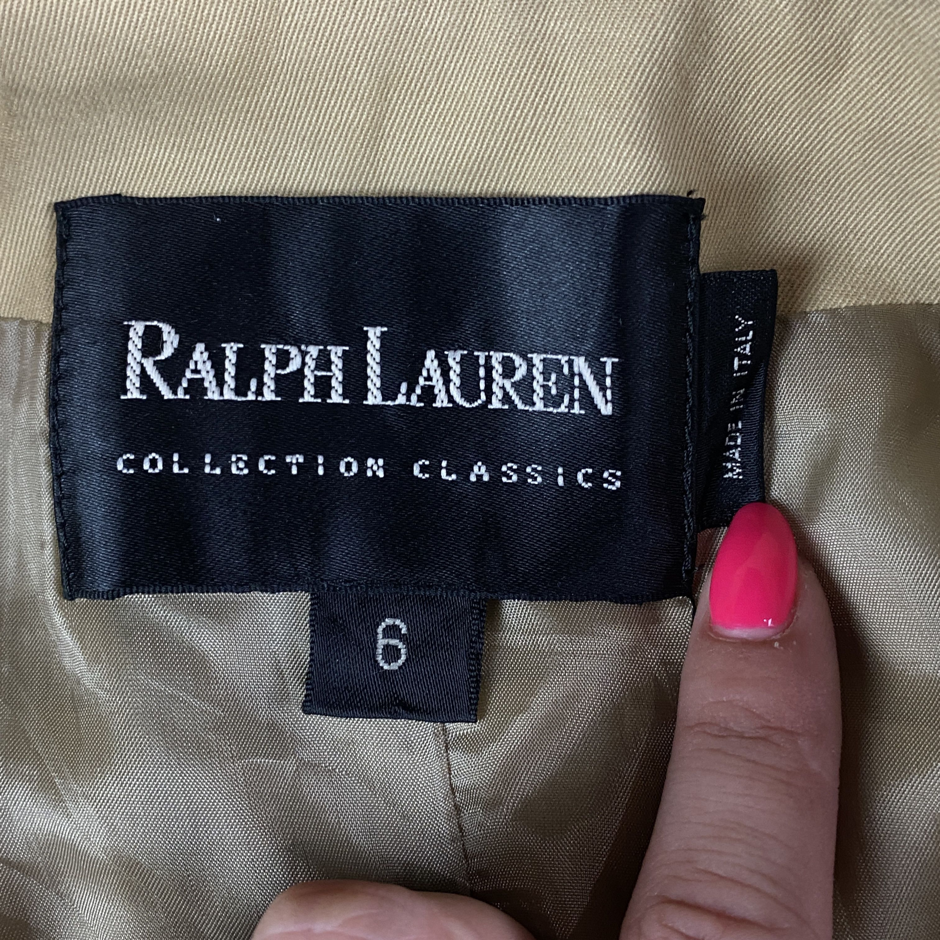 Polo Ralph Lauren × Ralph Lauren Womens Blazer Jacket Ralph Lauren Black Label Size 6 Cotton Size M / US 6-8 / IT 42-44 - 5 Thumbnail