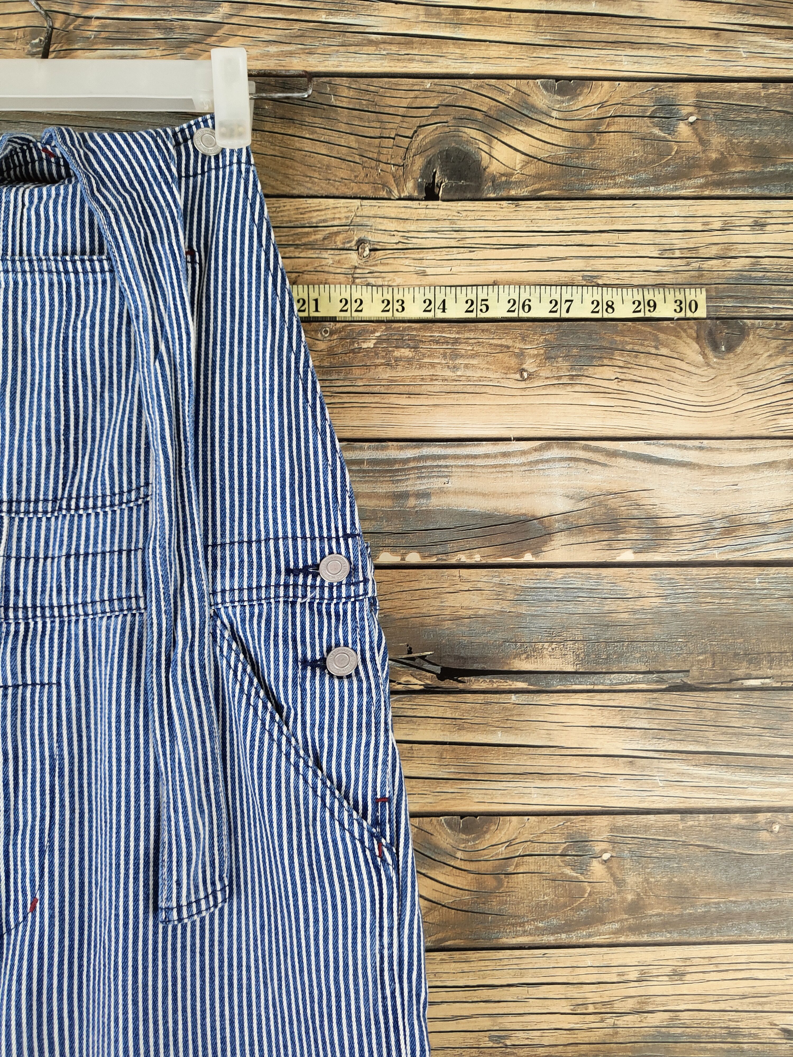 Japanese Brand Mini Valman Blue White Multipocket Jumpsuits #S2929 Size 28" / US 6 / IT 42 - 7 Thumbnail
