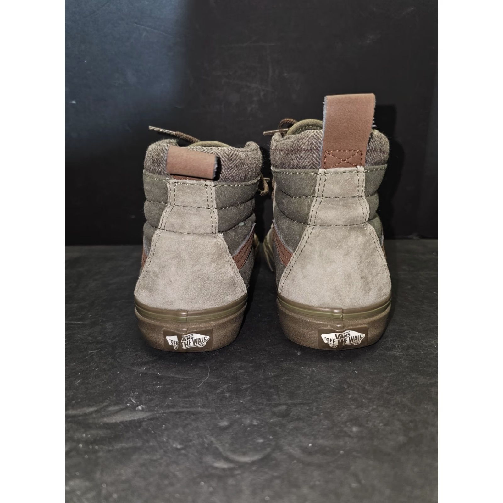 Vans VANS Sk8-Hi MTE Dx Hightop Sneaker Green Suede Lace Up Mens Sz 7 Womens 8.5 High Top Casual Athletic Boots 2022 Vintage No Box Brown 39 7 8.5 Size US 6 / IT 36 - 3 Thumbnail