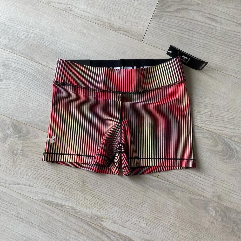 Under Armour Under Armour Pink and Black Spandex Running Shorts Size 32" / US 10 / IT 46 - 1 Thumbnail