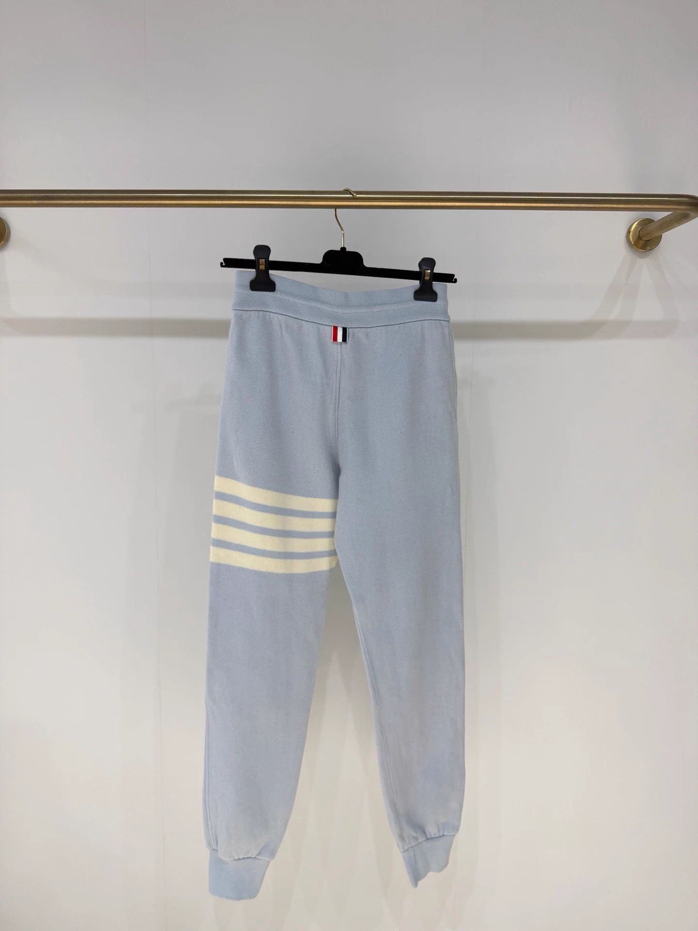Thom Browne Thom Browne blue cashmere thick sweatpants 36 99 Size US 36 / EU 52 - 4 Thumbnail