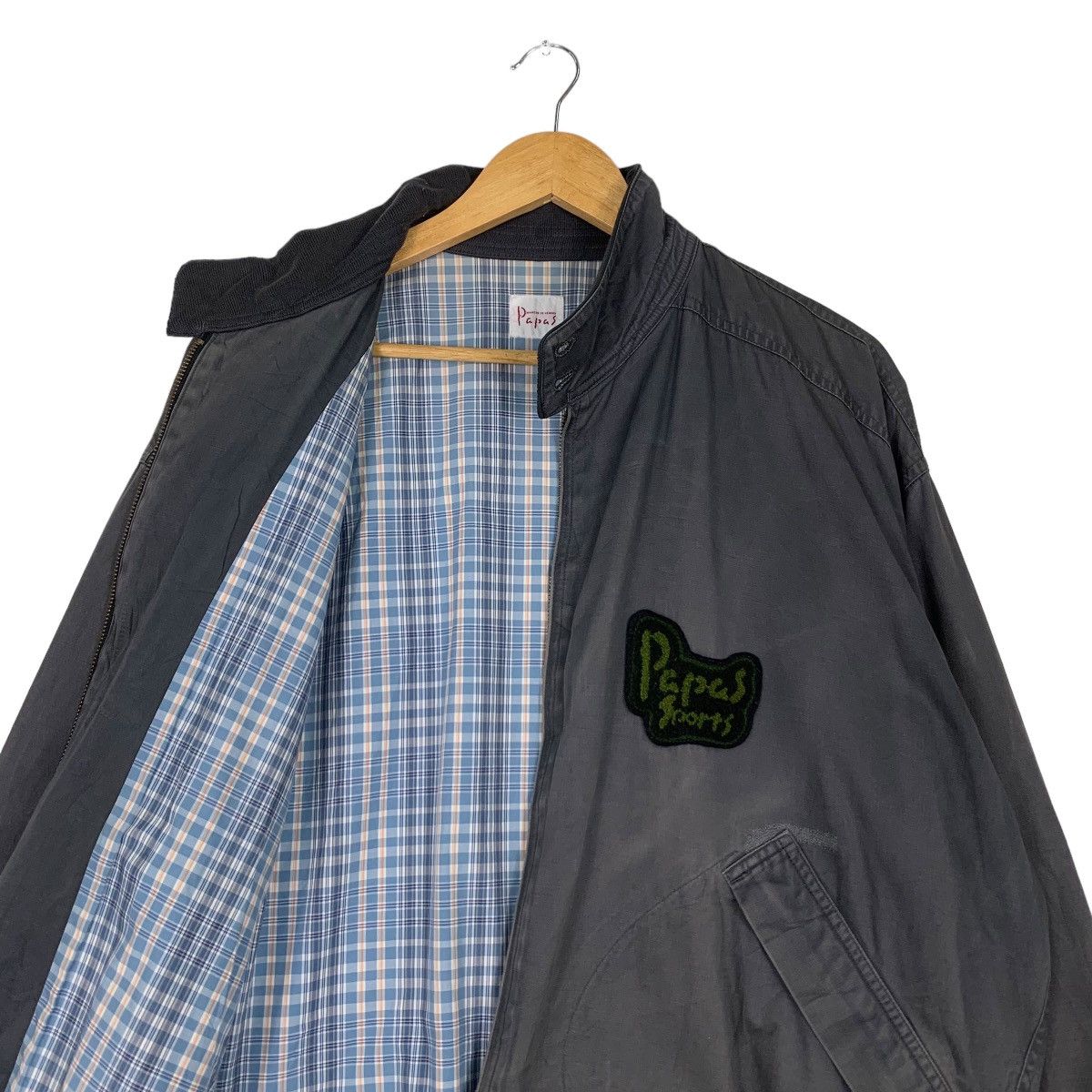 Japanese Brand PAPAS SPORTS Casual Bomber Jacket #1105-C50 Size US L / EU 52-54 / 3 - 10 Thumbnail