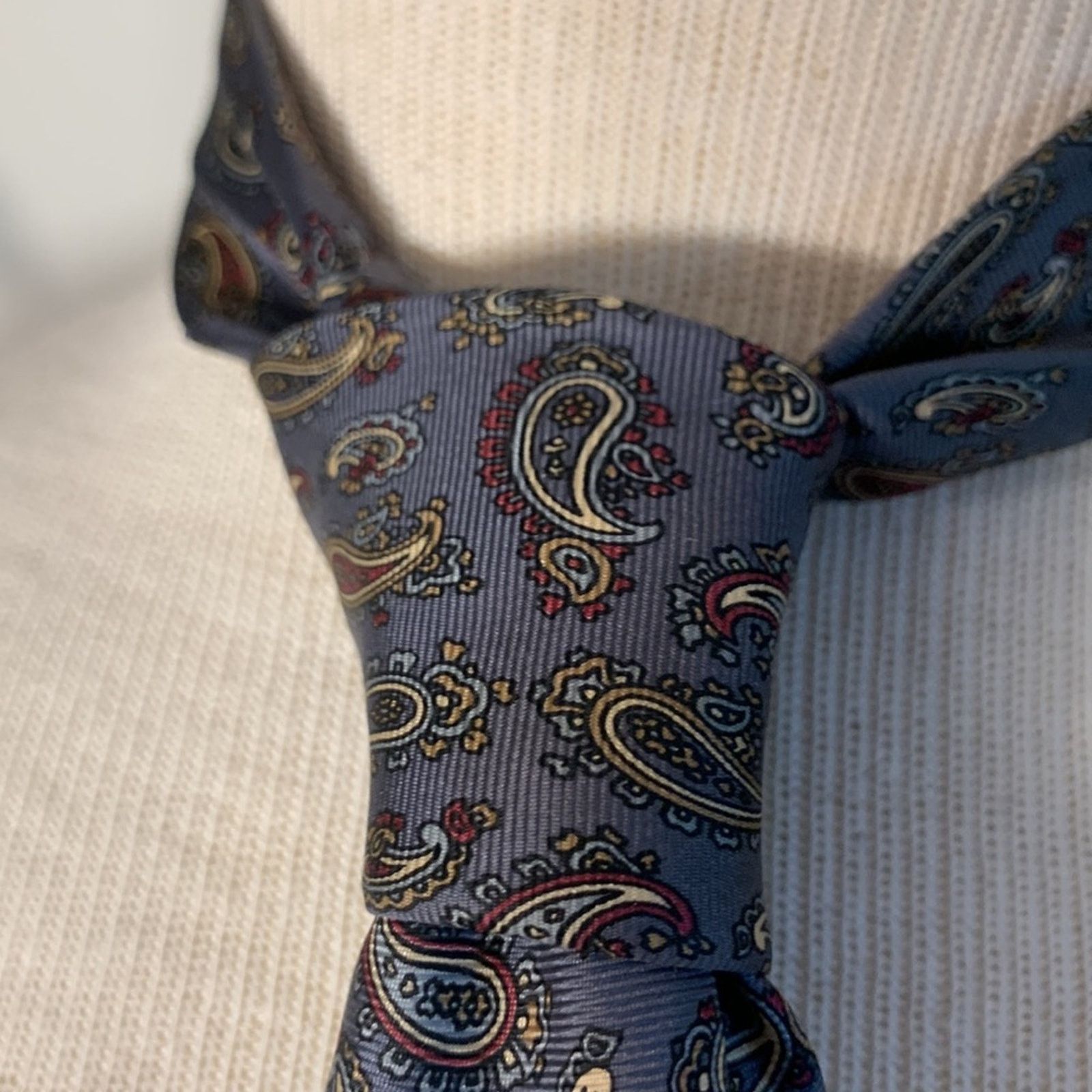 Dior CHRISTIAN DIOR 100% SILK PAISLEY NECKTIE Size ONE SIZE - 4 Thumbnail