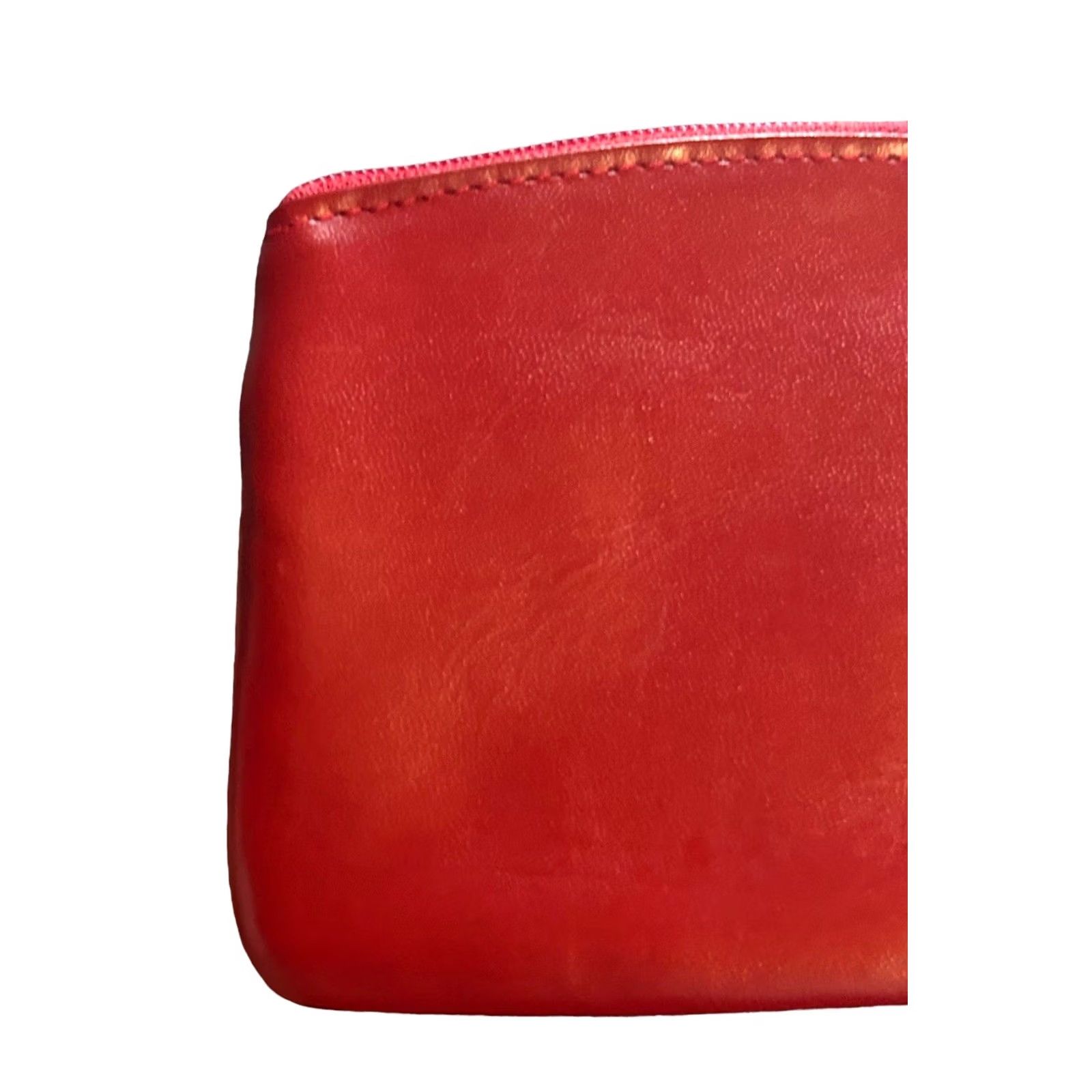 Vintage VINTAGE Buxton Top Grain Cowhide Leather RED Women's Coin & Key Purse 4" x 3.5" Wallet Zip-Around Size S / US 4 / IT 40 - 3 Thumbnail