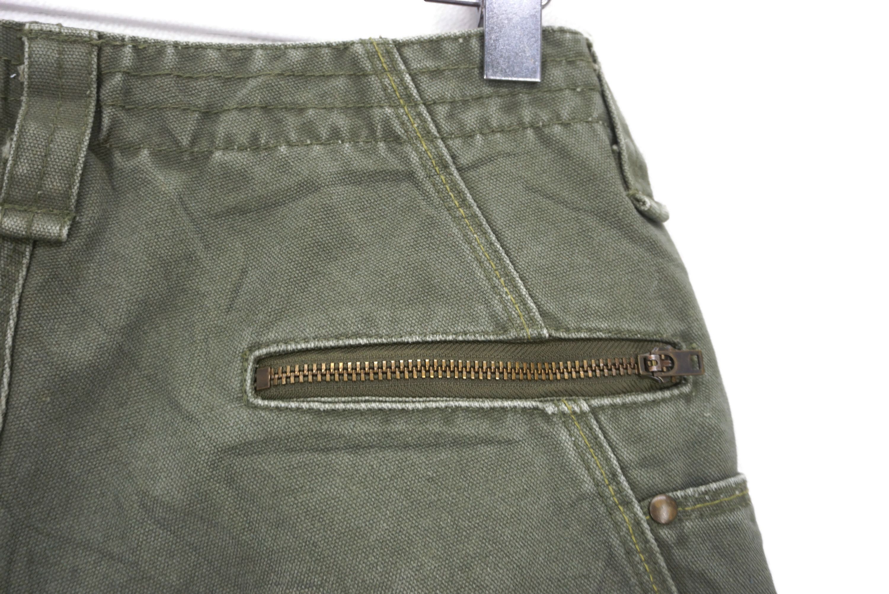 Japanese Brand Back Number Pants fit W31xL27.5 Low-Rise Cropped Canvas Size US 28 / EU 44 - 8 Thumbnail