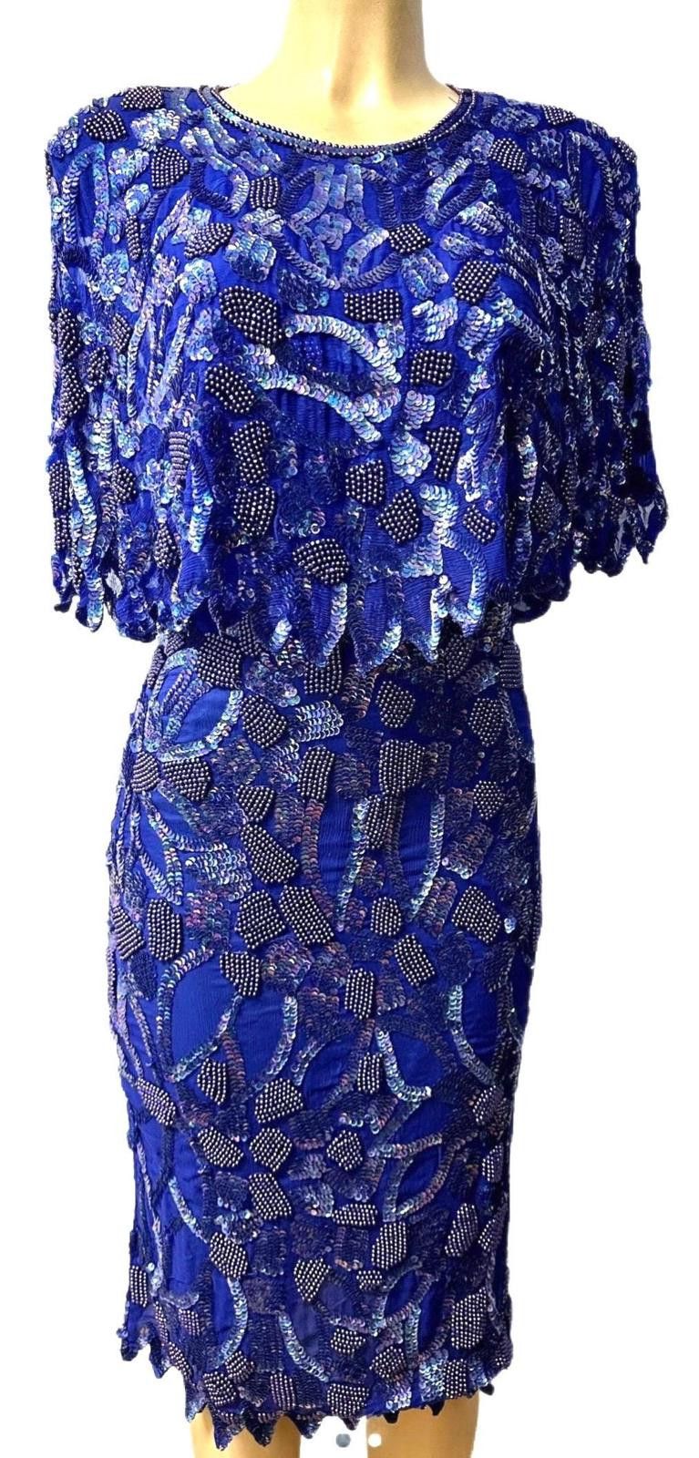 Other Sequin Dress Royal Blue size 18 Size XXL / US 16-18 / IT 52-54 - 1 Thumbnail