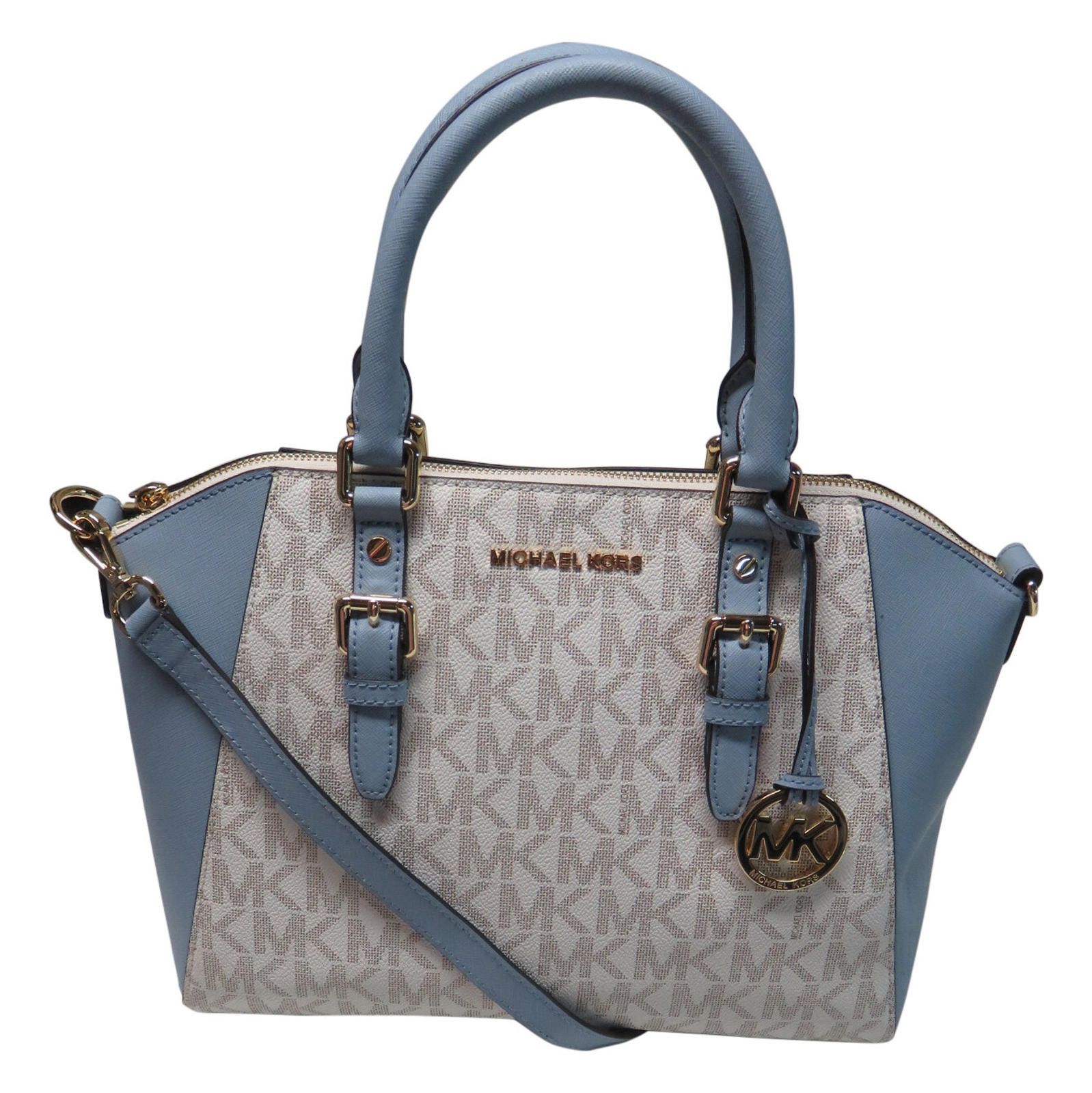 Michael Kors Ciara Large Top Zip Leather Satchel Handbag