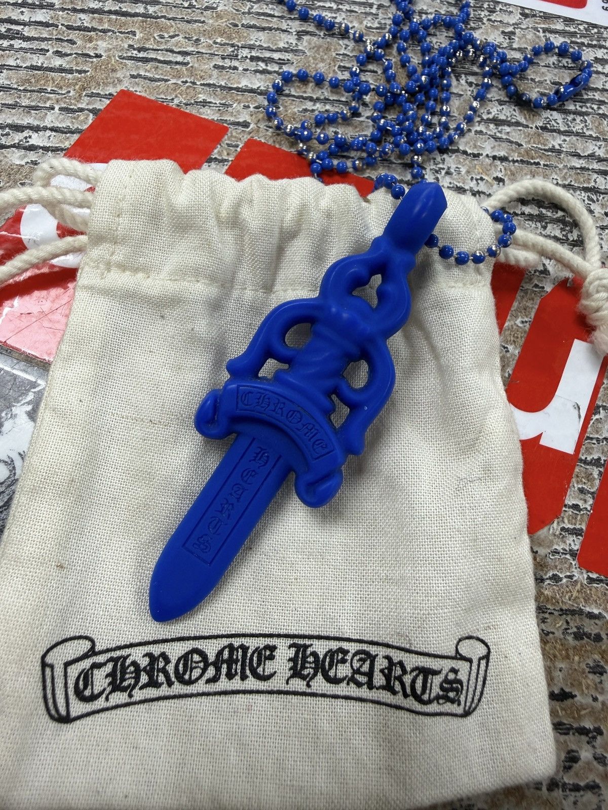 Chrome Hearts Chrome Hearts Blue Silicone “silichrome” Dagger Size ONE SIZE - 2 Thumbnail