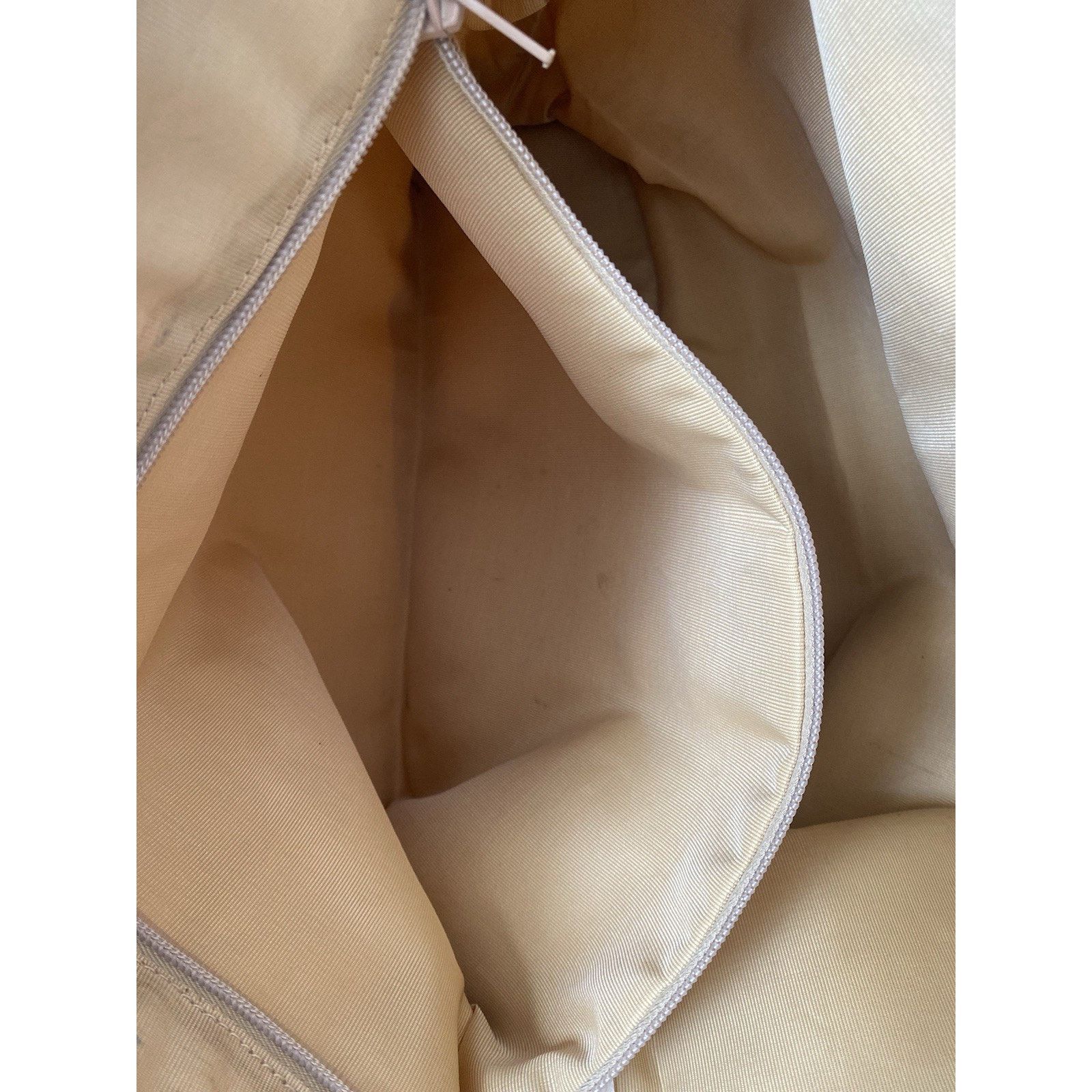 Paloma Picasso Vintage By Paloma Picasso nylon Leather Zip Tote Beige Size ONE SIZE - 9 Thumbnail