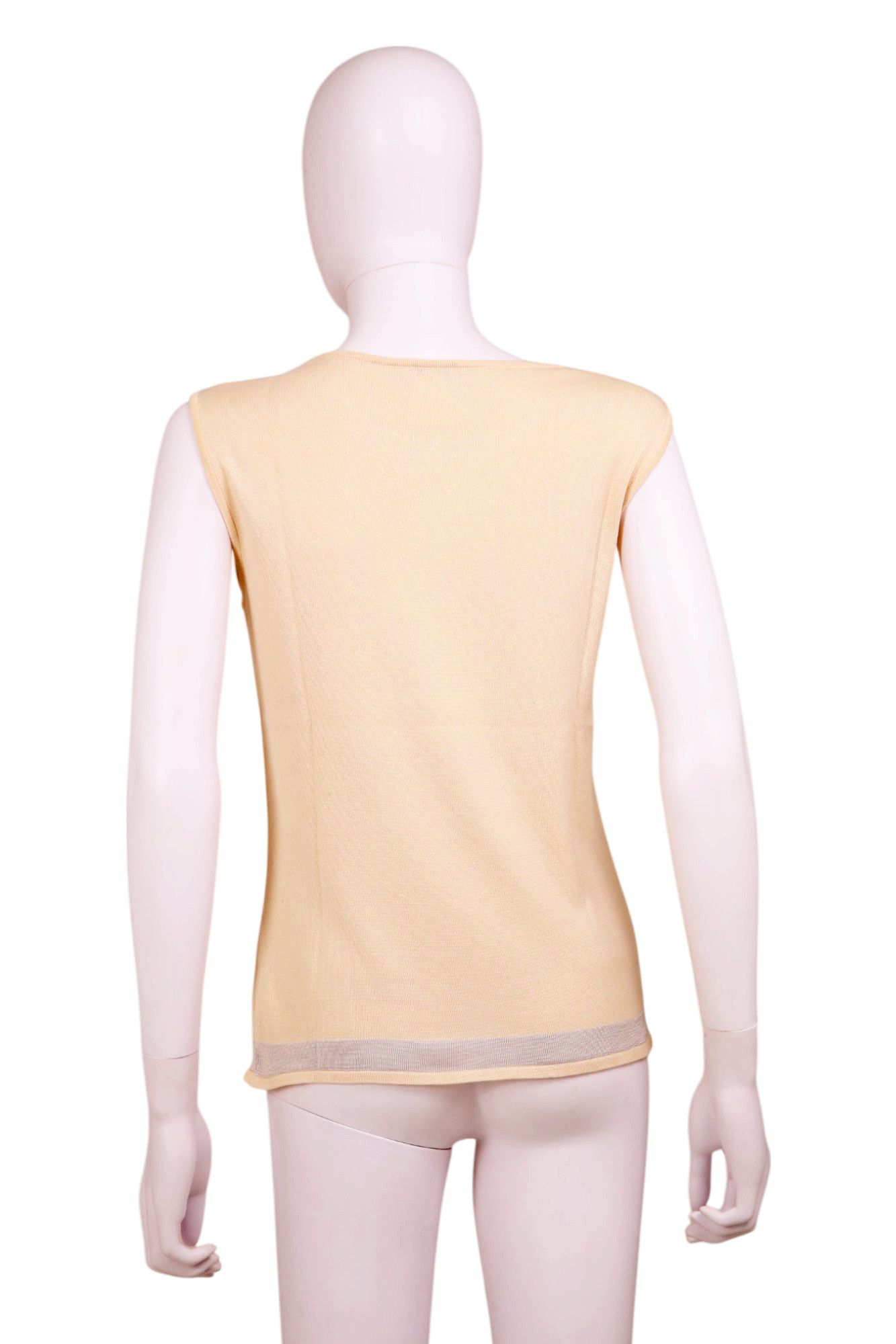 Chanel × Karl Lagerfeld S/S 2003 Cream Knit Twinset Size M / US 6-8 / IT 42-44 - 9 Thumbnail