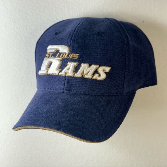 NFL NWT ST. LOUIS RAMS GAME DAY MERCH STRAPBACK VINTAGE BASEBALL Size ONE SIZE - 3 Thumbnail