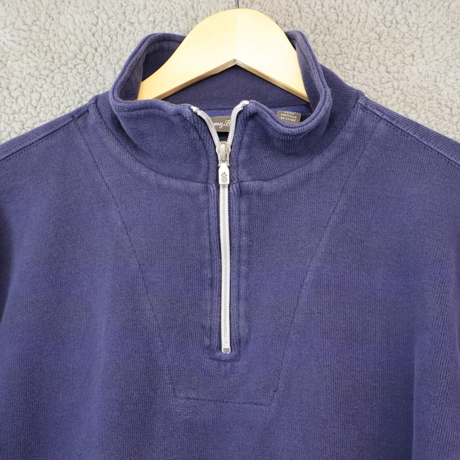 Tommy Bahama Tommy Bahama Men M Montego 1/2 Zip Sweater Blue ST227688 Size US M / EU 48-50 / 2 - 2 Thumbnail