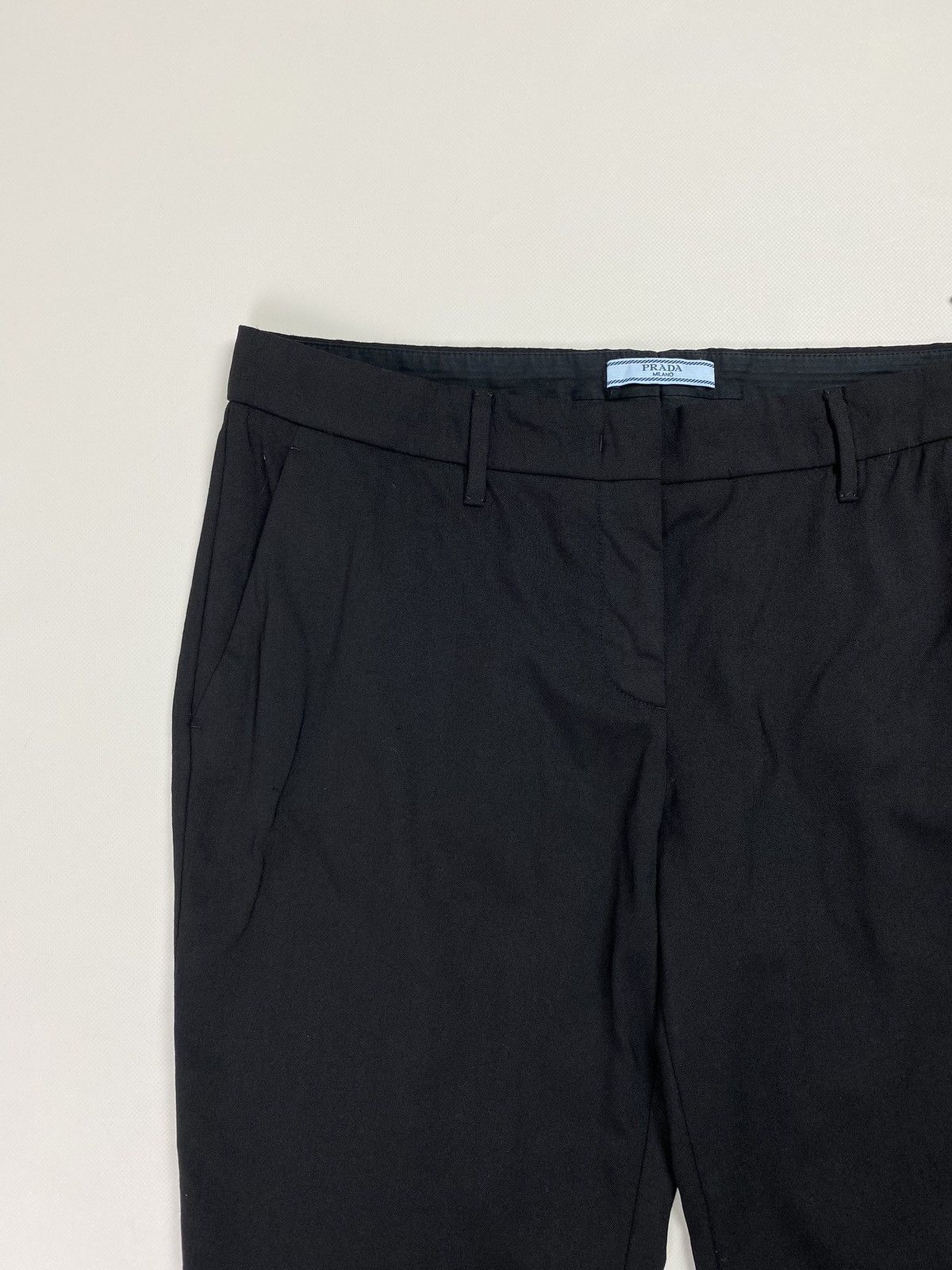 Prada × Vintage Prada Milano ladies wool dress pants trousers size 46 Size 32" / US 10 / IT 46 - 6 Thumbnail