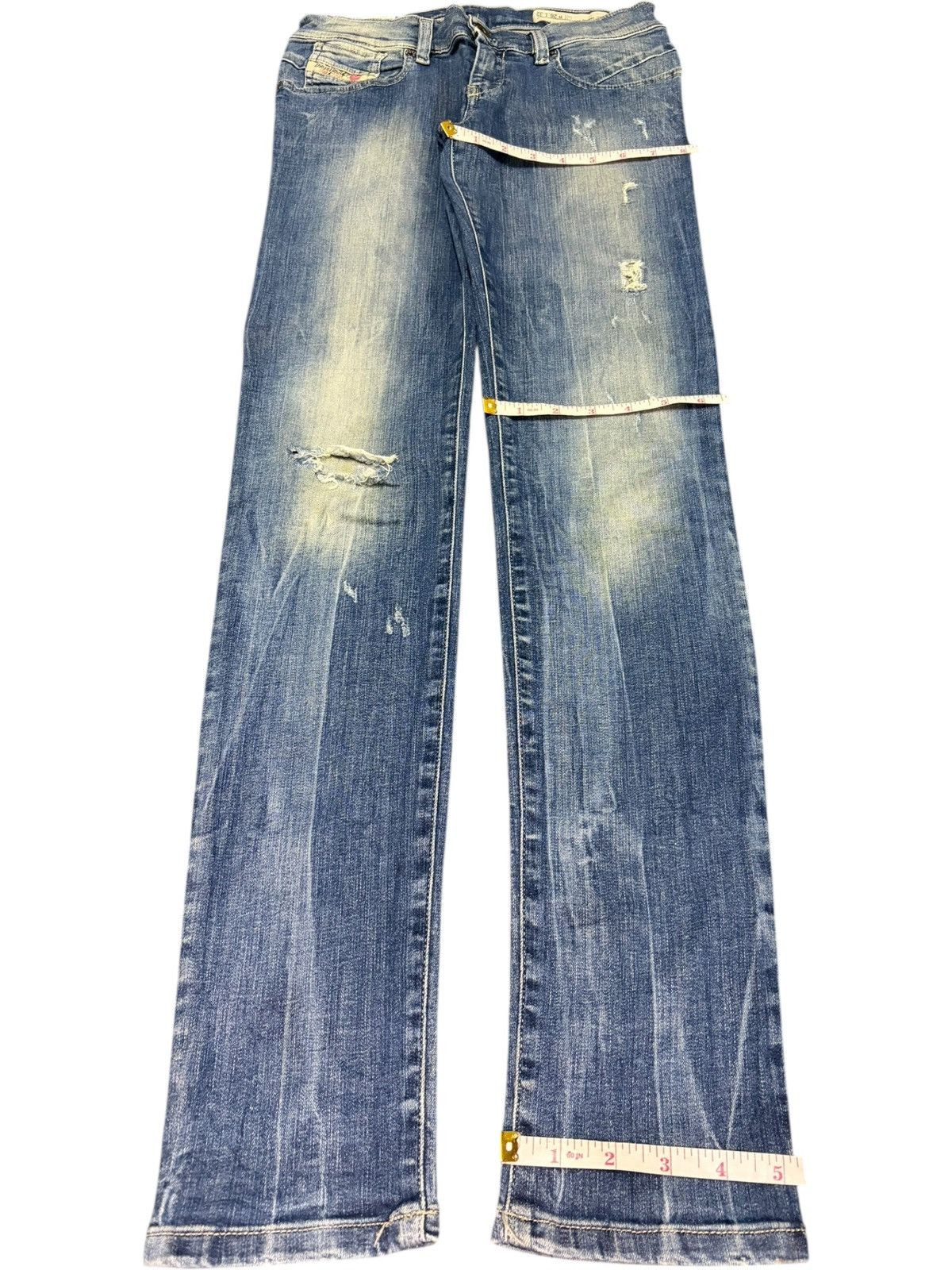 Diesel Vintage Diesel Getlegg Faded Wash Distressed Jeans Size 26" / US 2 / IT 38 - 8 Thumbnail