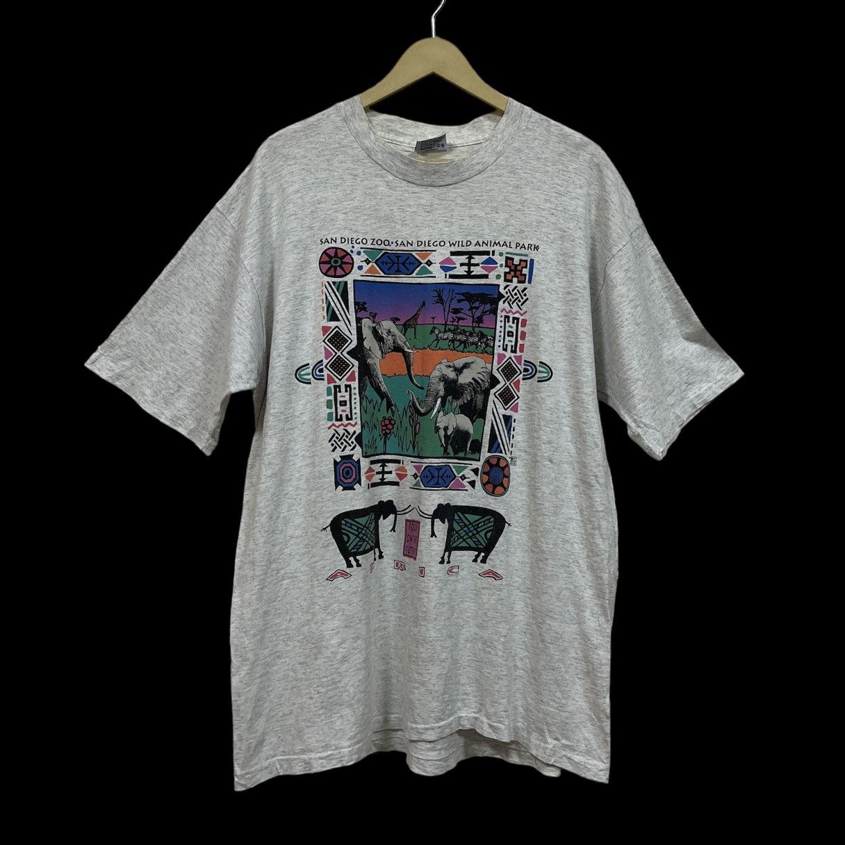 All Sport Rare Vintage 1990s San Diego Zoo Animal Park TShirt Size US L / EU 52-54 / 3 - 3 Thumbnail