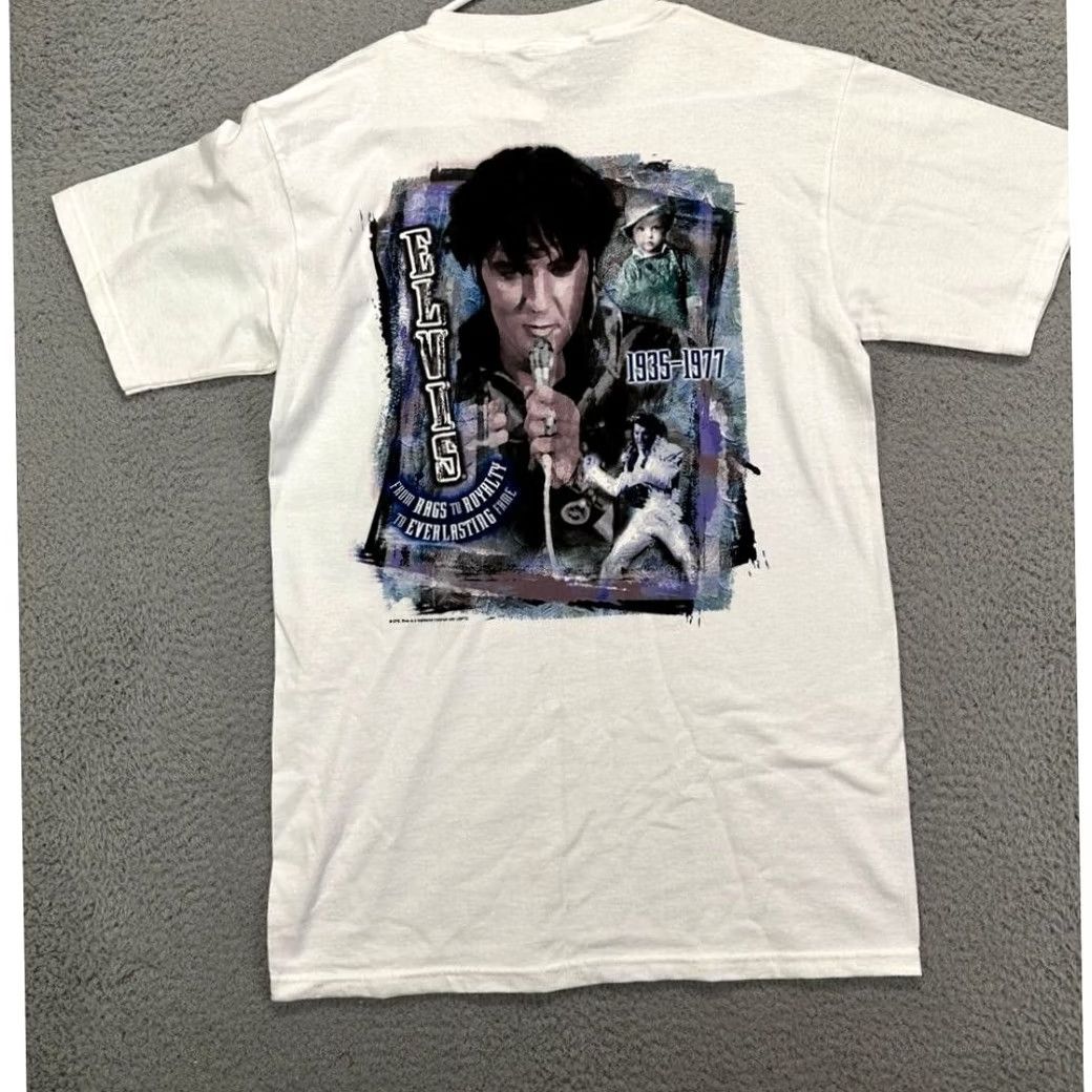 Hard Rock Cafe VINTAGE Hard Rock Cafe T-Shirt Unisex Small White Elvis Signature Series Tee NEW Size US S / EU 44-46 / 1 - 2 Thumbnail