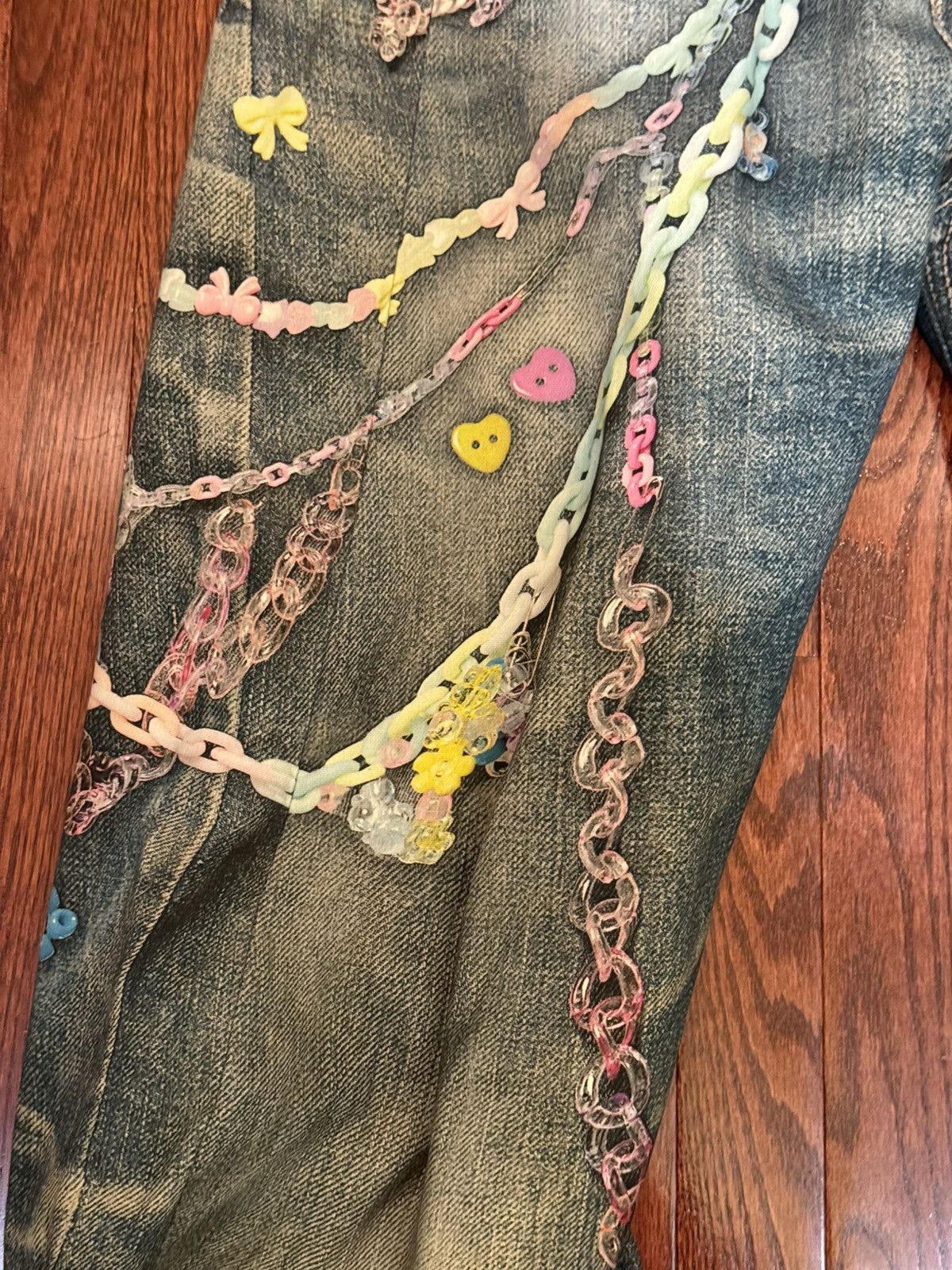 Acne Studios Acne Studio 2006 Trompe Kawaii Chain Jeans Size US 36 / EU 52 - 2 Thumbnail