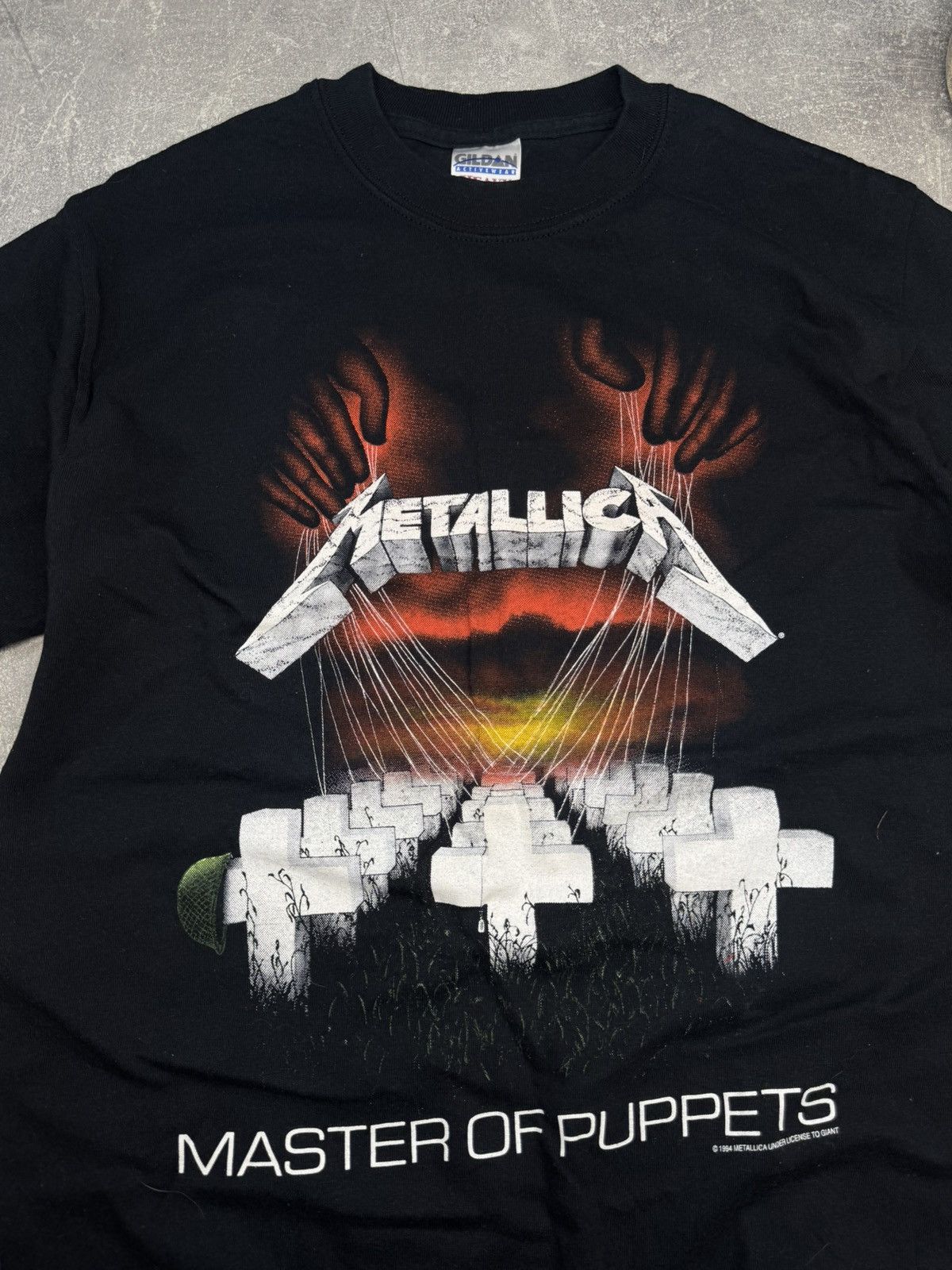 Metallica Vintage 1994 Metallica Big Logo Master Of Puppets Rare Tee Size US M / EU 48-50 / 2 - 6 Thumbnail