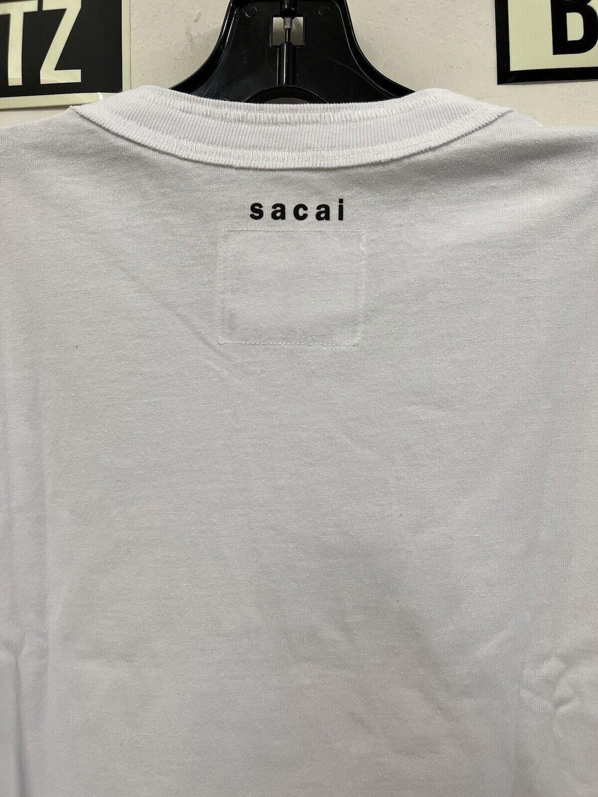 Sacai FW21 SACAI x KAWS FLOCKED LOGO PRINT T-SHIRT WHITE 4 XL Size US XL / EU 56 / 4 - 5 Thumbnail