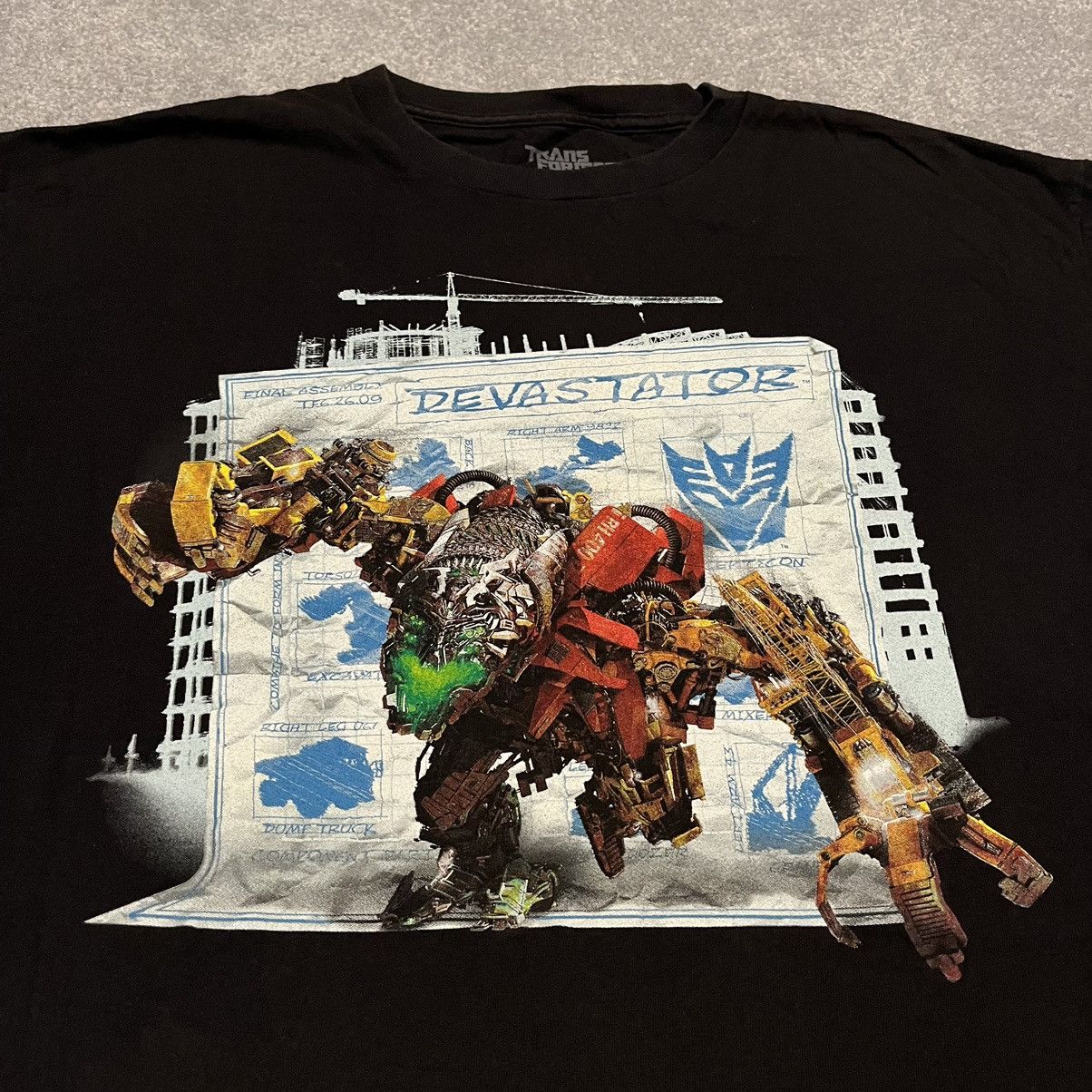 Transformers Vintage Y2K Transformers Devastator Movie Graphic Tee Hasbro Size US XL / EU 56 / 4 - 1 Thumbnail